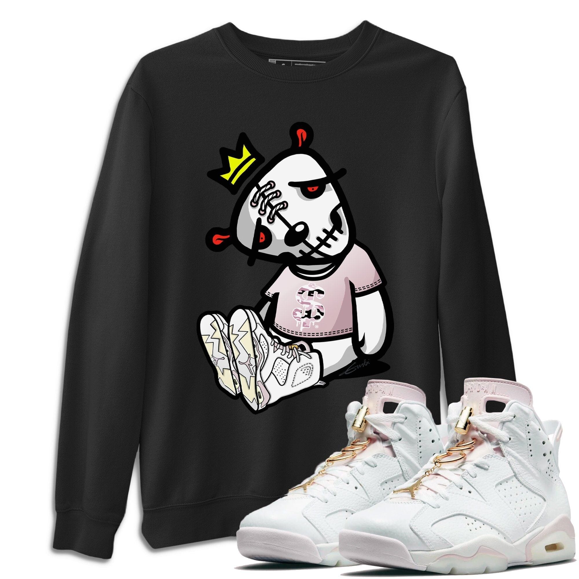 Jordan 6 Gold Hoops Shirt To Match Jordans Dead Dolls Sneaker Tees Jordan 6 Gold Hoops Drip Gear Zone Sneaker Matching Clothing Unisex Shirts