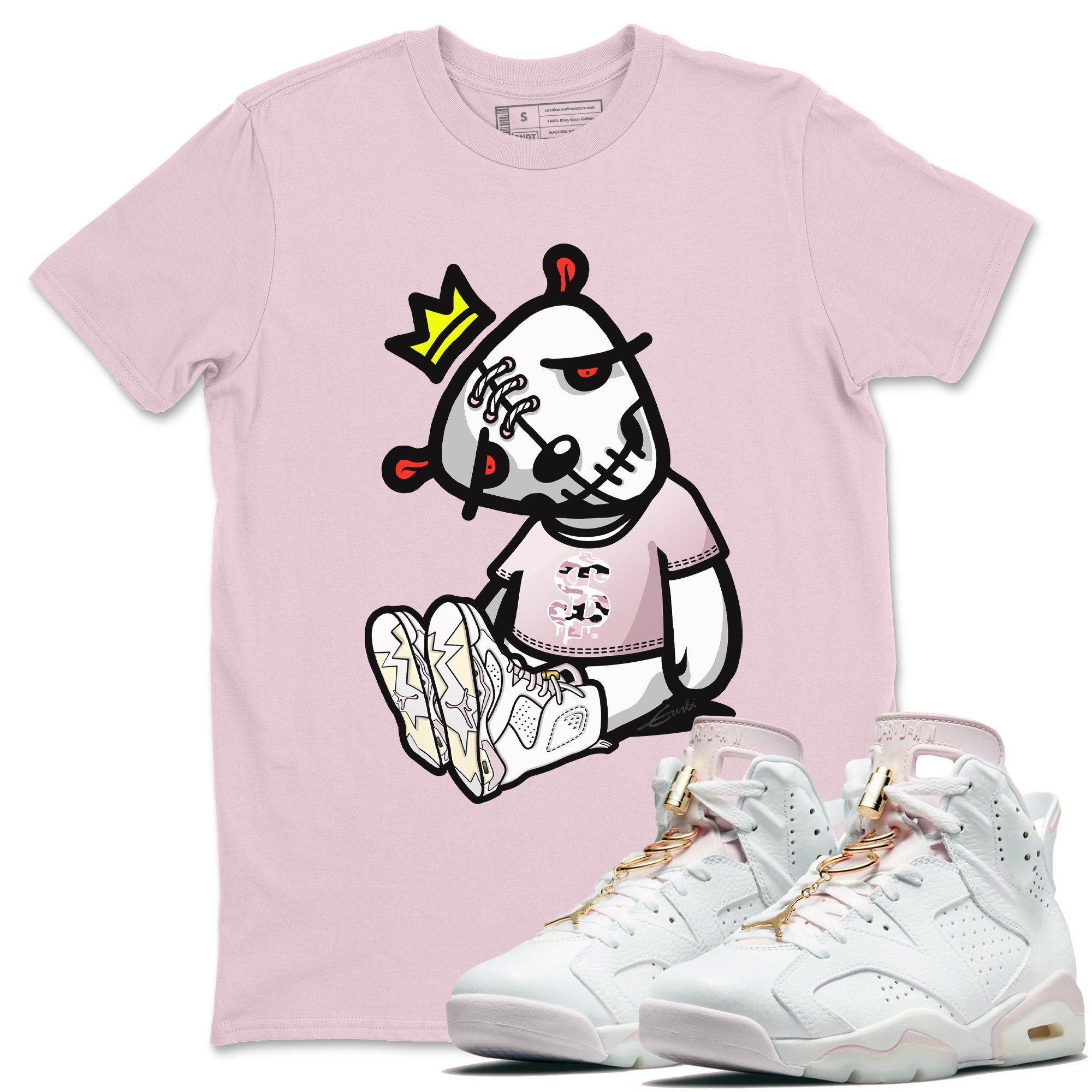 Jordan 6 Gold Hoops Shirt To Match Jordans Dead Dolls Sneaker Tees Jordan 6 Gold Hoops Drip Gear Zone Sneaker Matching Clothing Unisex Shirts