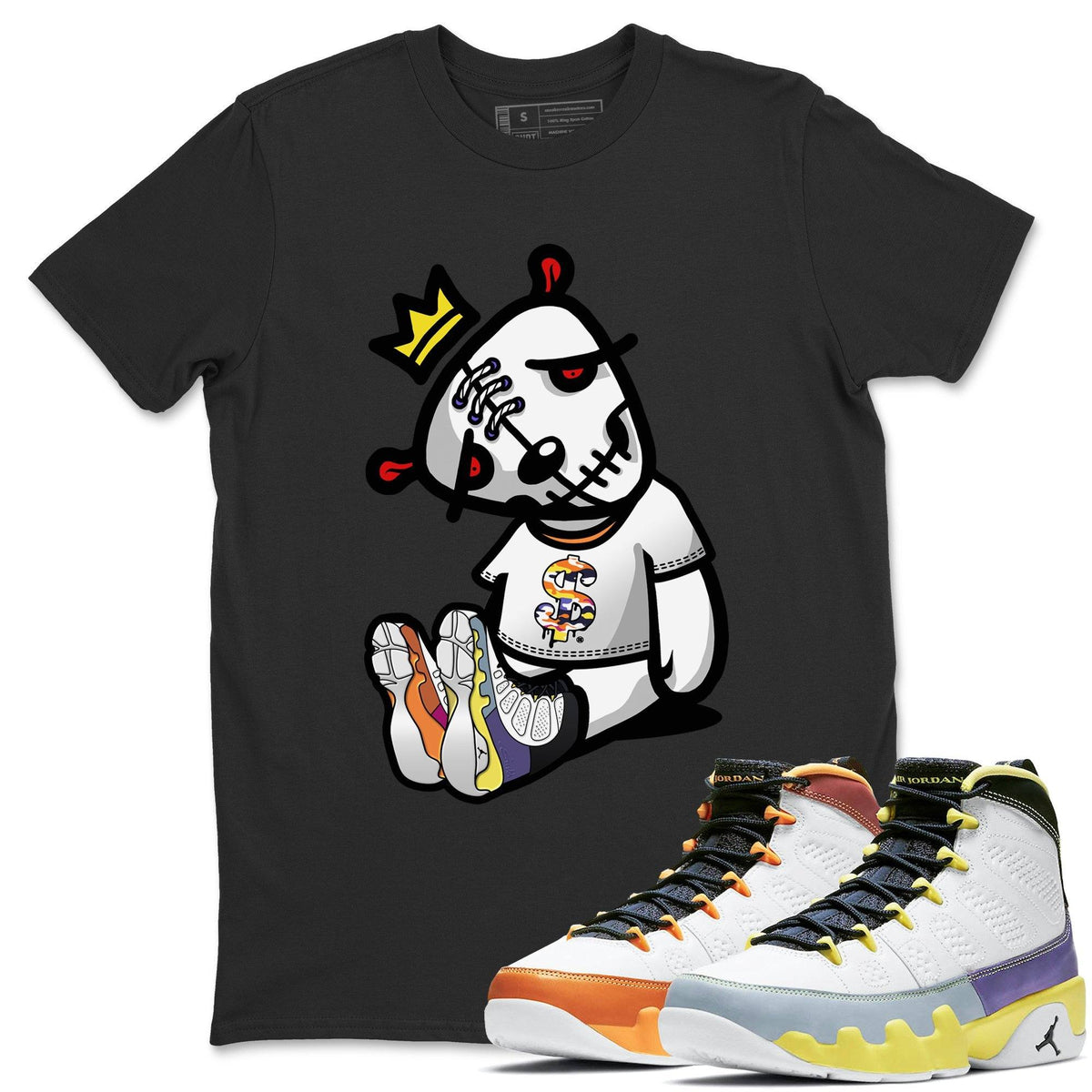 Jordan 9 Change The World Shirt To Match Jordans Dead dolls Sneaker Tees Jordan 9 Change The World Drip Gear Zone Sneaker Matching Clothing Unisex Shirts