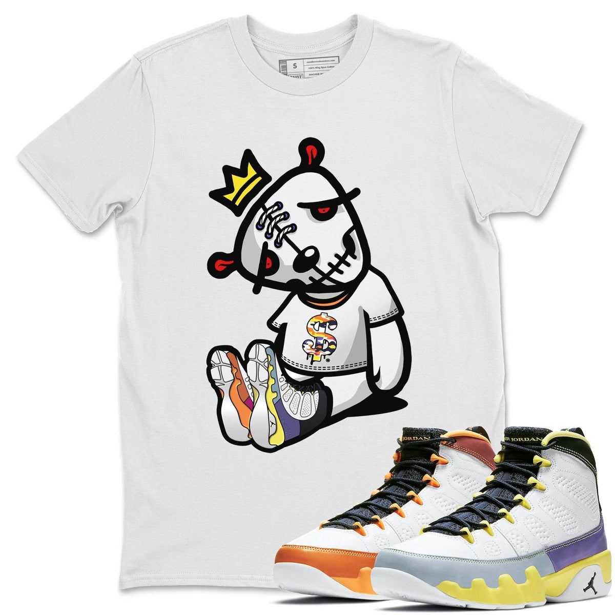 Jordan 9 Change The World Shirt To Match Jordans Dead dolls Sneaker Tees Jordan 9 Change The World Drip Gear Zone Sneaker Matching Clothing Unisex Shirts