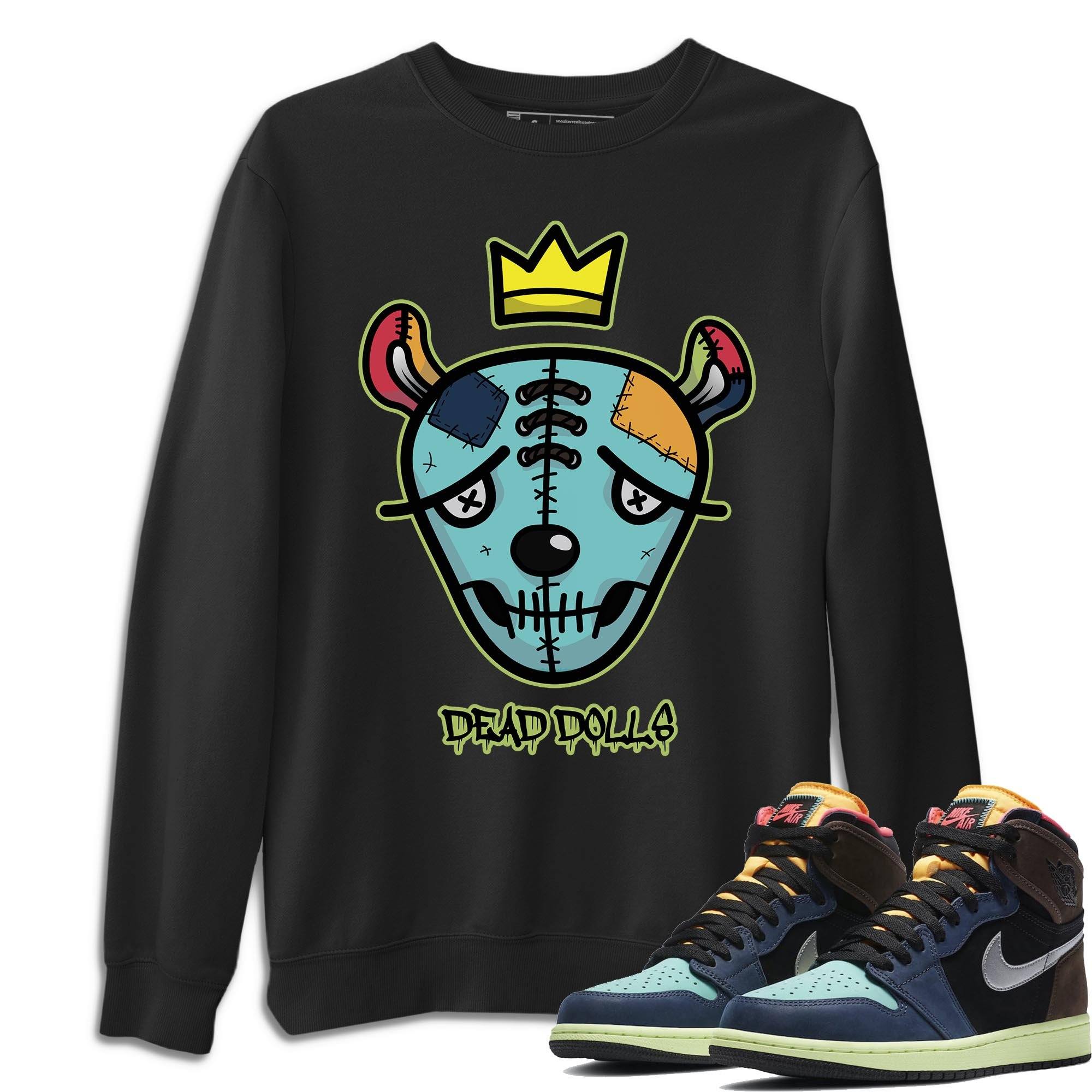 Jordan 1 Bio Hack Sneaker Match Tees Dead Dolls Face Sneaker Tees Jordan 1 Bio Hack Jordan to match sneaker T-Shirt Crew Neck Shirts