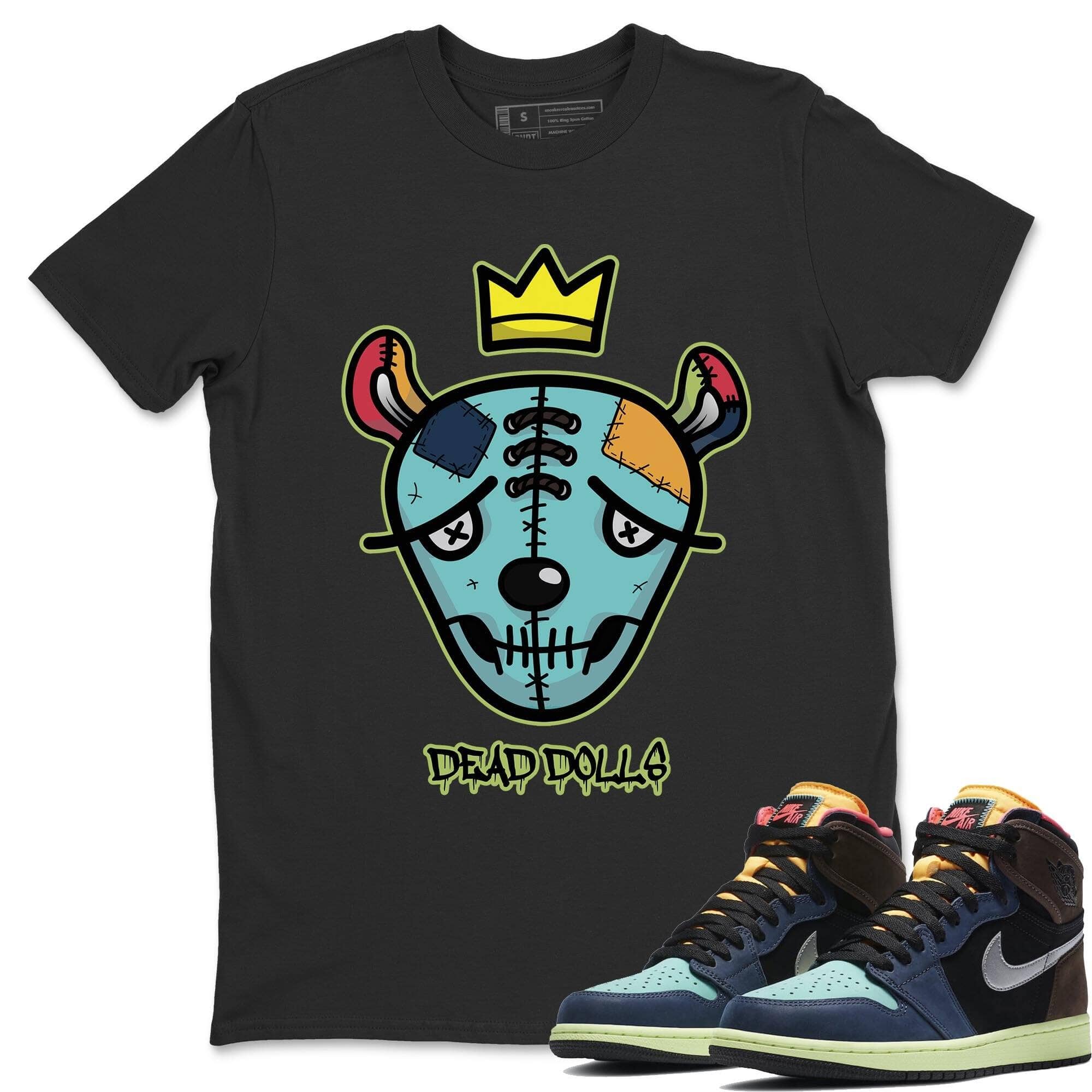 Jordan 1 Bio Hack Sneaker Match Tees Dead Dolls Face Sneaker Tees Jordan 1 Bio Hack Jordan to match sneaker T-Shirt Crew Neck Shirts