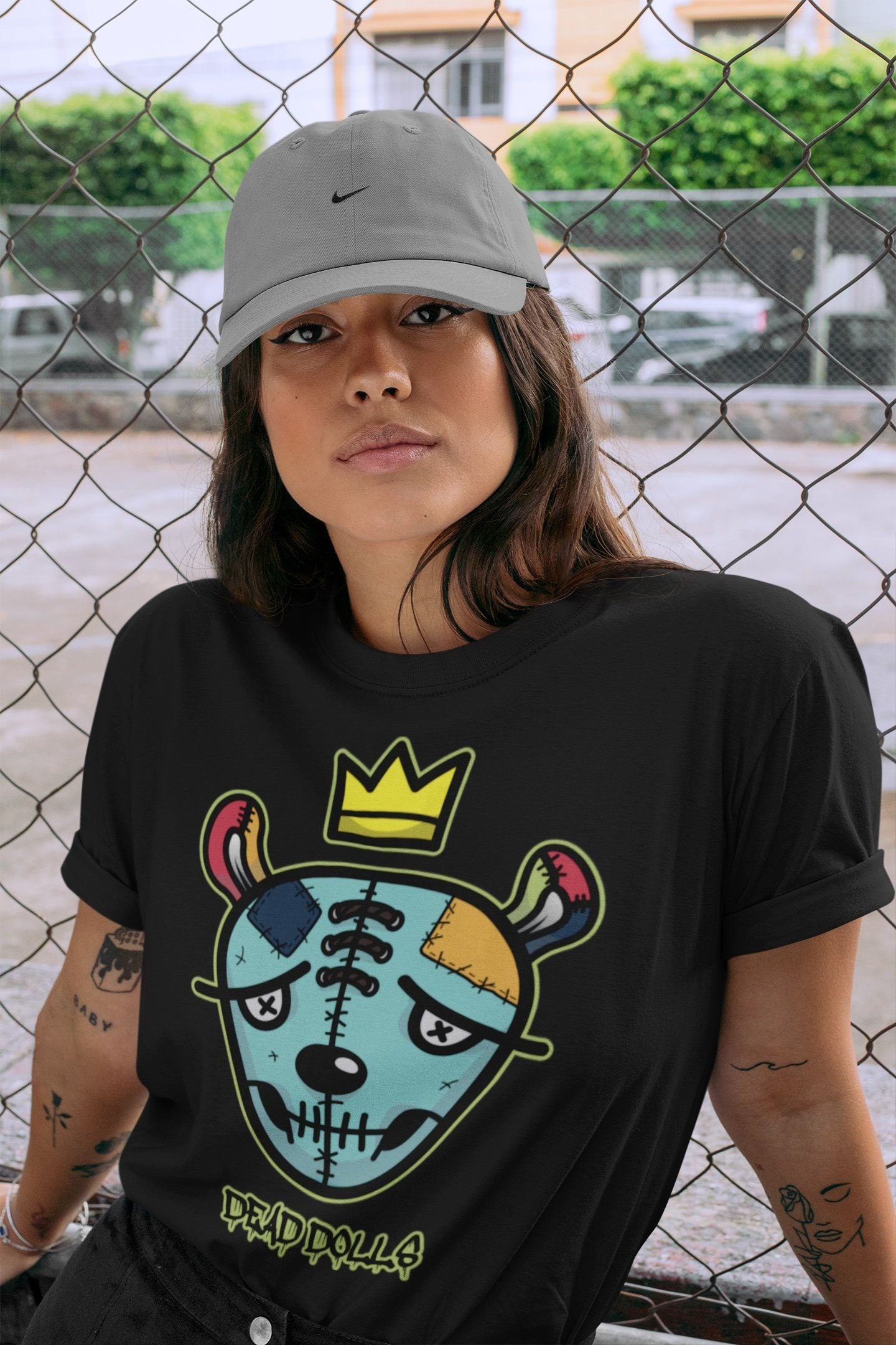 Jordan 1 Bio Hack Sneaker Match Tees Dead Dolls Face Sneaker Tees Jordan 1 Bio Hack Jordan to match sneaker T-Shirt Crew Neck Shirts