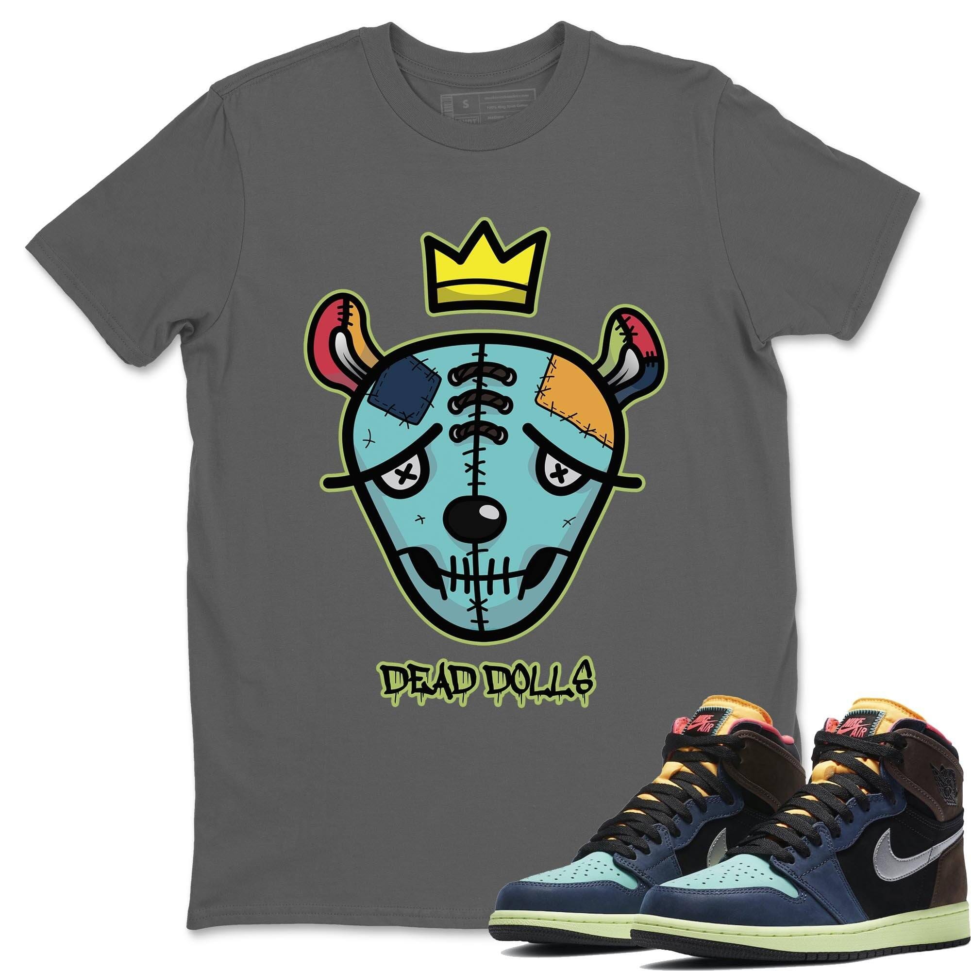 Jordan 1 Bio Hack Sneaker Match Tees Dead Dolls Face Sneaker Tees Jordan 1 Bio Hack Jordan to match sneaker T-Shirt Crew Neck Shirts