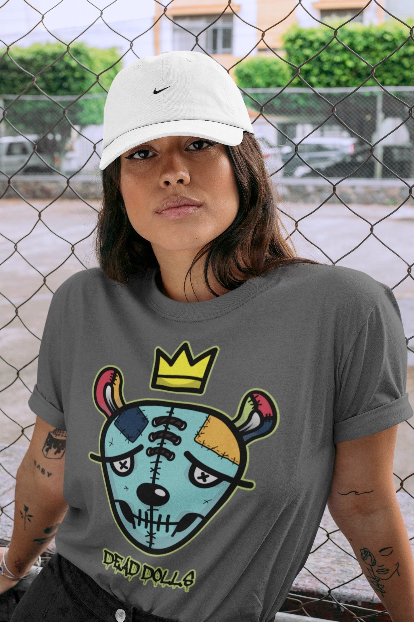 Jordan 1 Bio Hack Sneaker Match Tees Dead Dolls Face Sneaker Tees Jordan 1 Bio Hack Jordan to match sneaker T-Shirt Crew Neck Shirts