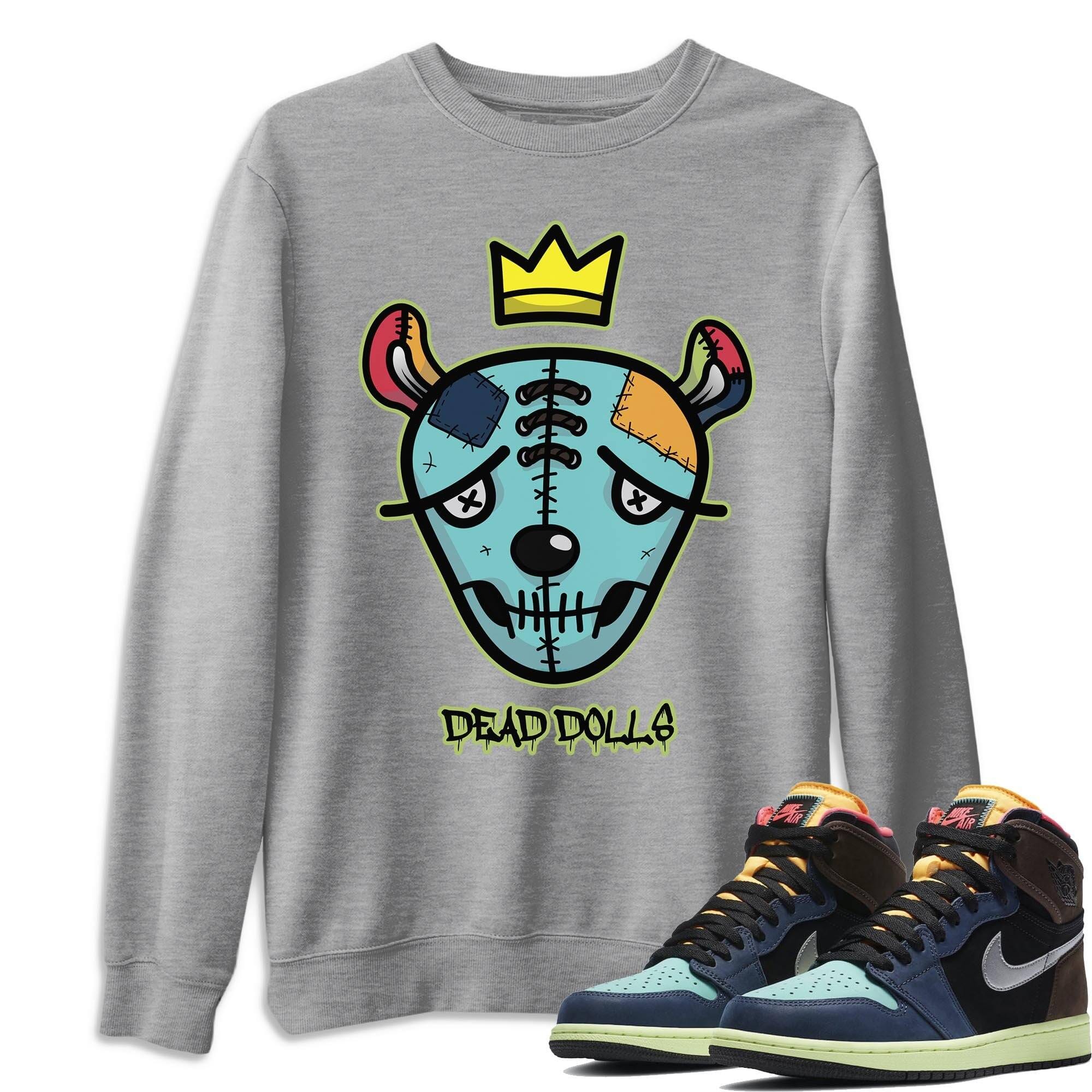 Jordan 1 Bio Hack Sneaker Match Tees Dead Dolls Face Sneaker Tees Jordan 1 Bio Hack Jordan to match sneaker T-Shirt Crew Neck Shirts