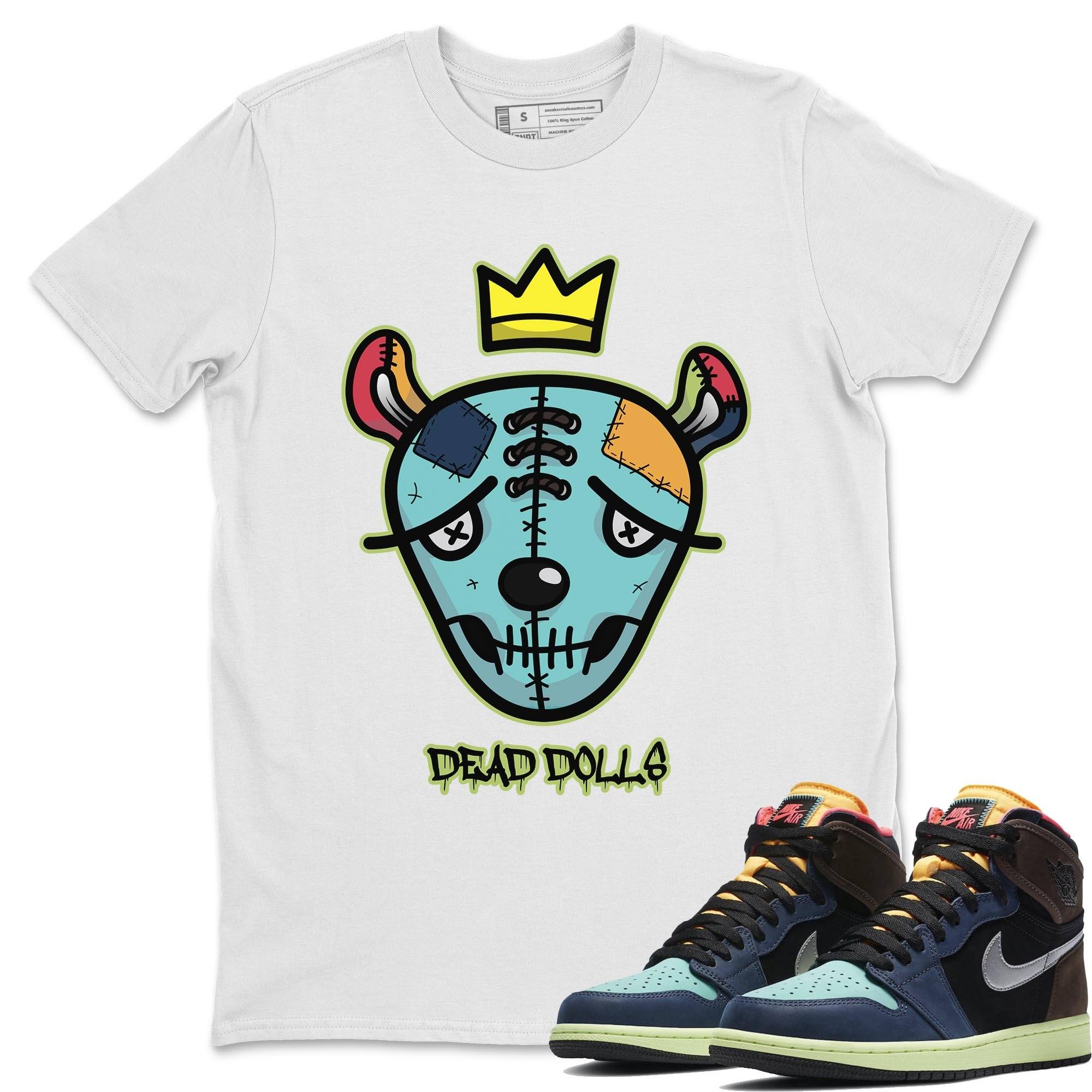 Jordan 1 Bio Hack Sneaker Match Tees Dead Dolls Face Sneaker Tees Jordan 1 Bio Hack Jordan to match sneaker T-Shirt Crew Neck Shirts