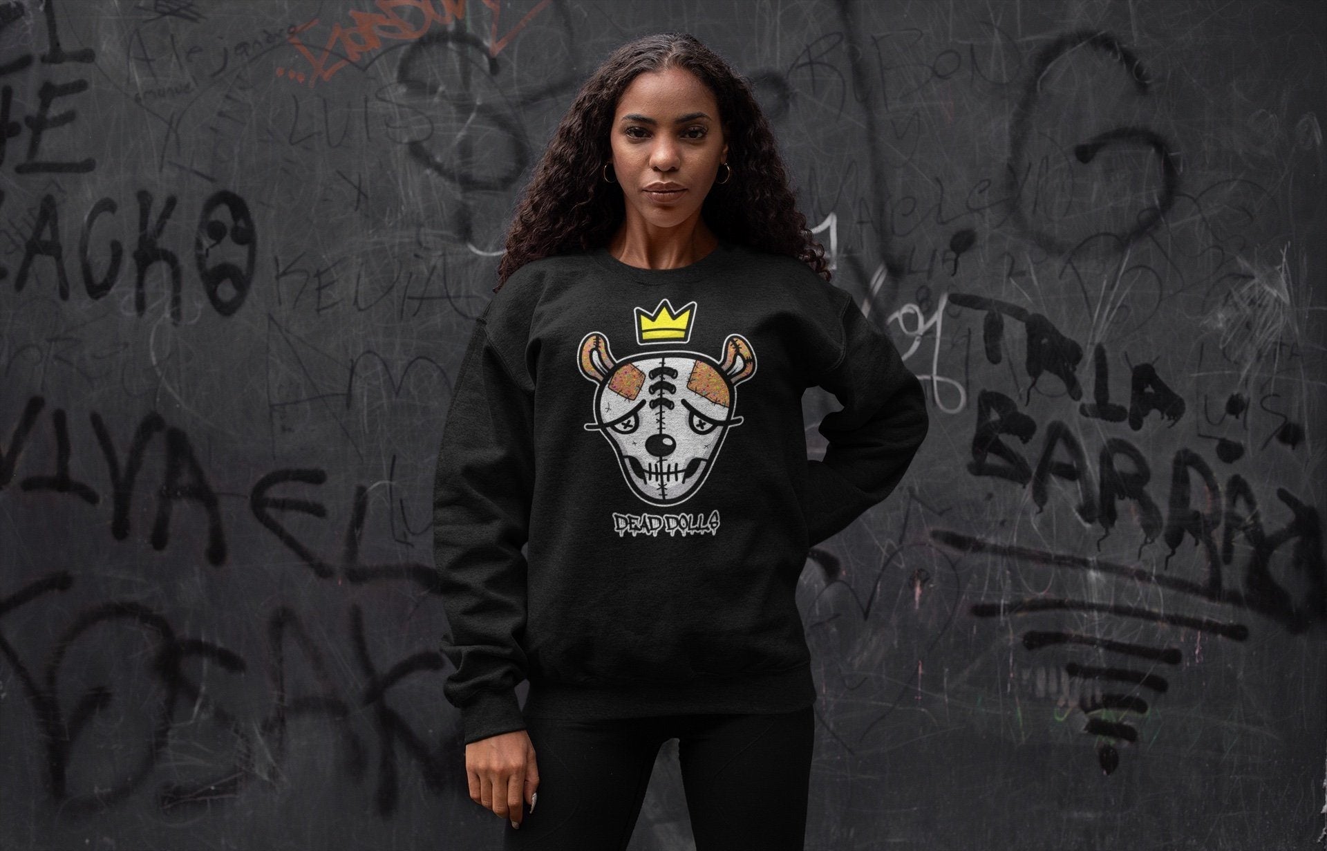 Jordan 1 Brushstroke Sneaker Matching T-Shirt Dead Dolls Face Sneaker Tees Jordan 1 Brushstroke Sneaker Release Tees Crew Neck Tees