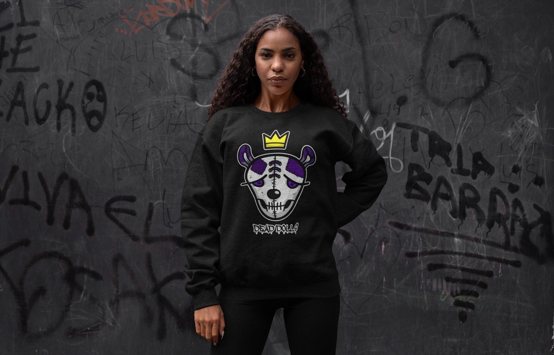 Jordan 1 WMNS Court Purple Shirt To Match Jordans Dead Dolls Face Sneaker Tees Jordan 1 WMNS Court Purple Drip Gear Zone Sneaker Matching Clothing Unisex Shirts