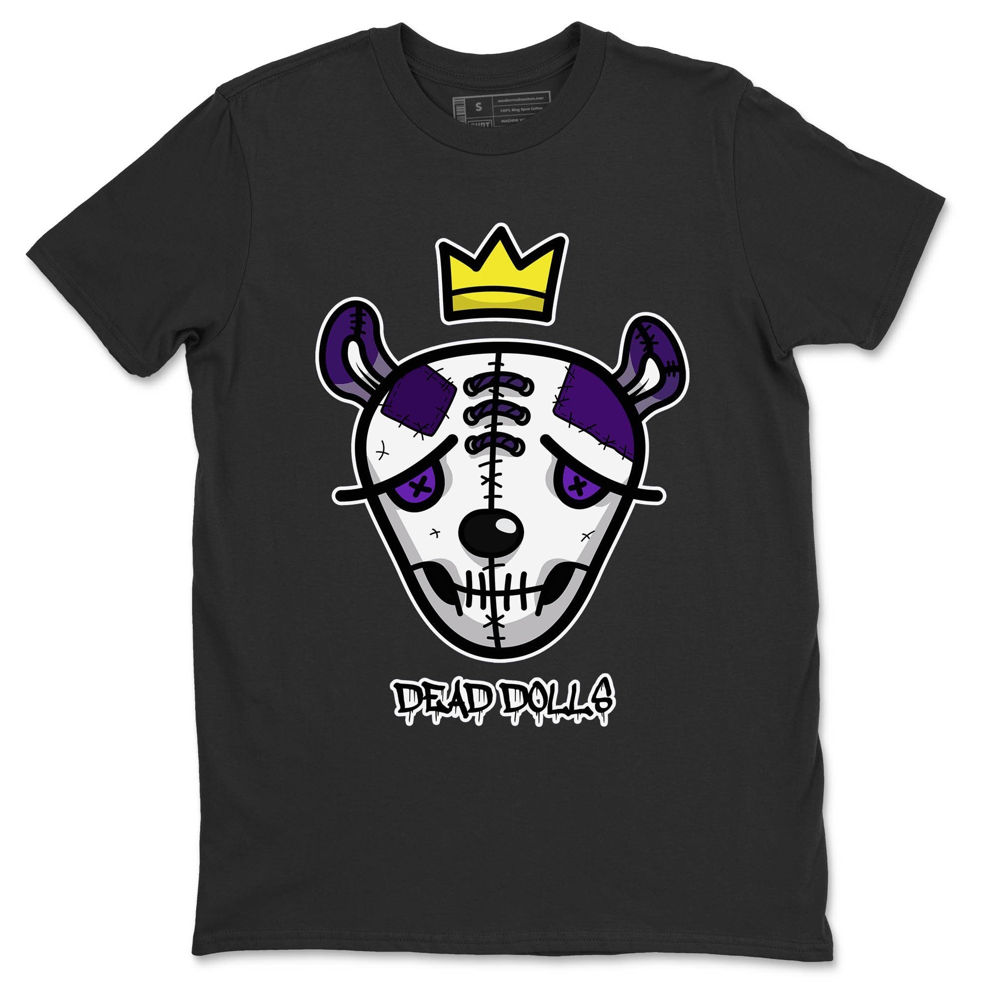 Jordan 1 WMNS Court Purple Shirt To Match Jordans Dead Dolls Face Sneaker Tees Jordan 1 WMNS Court Purple Drip Gear Zone Sneaker Matching Clothing Unisex Shirts