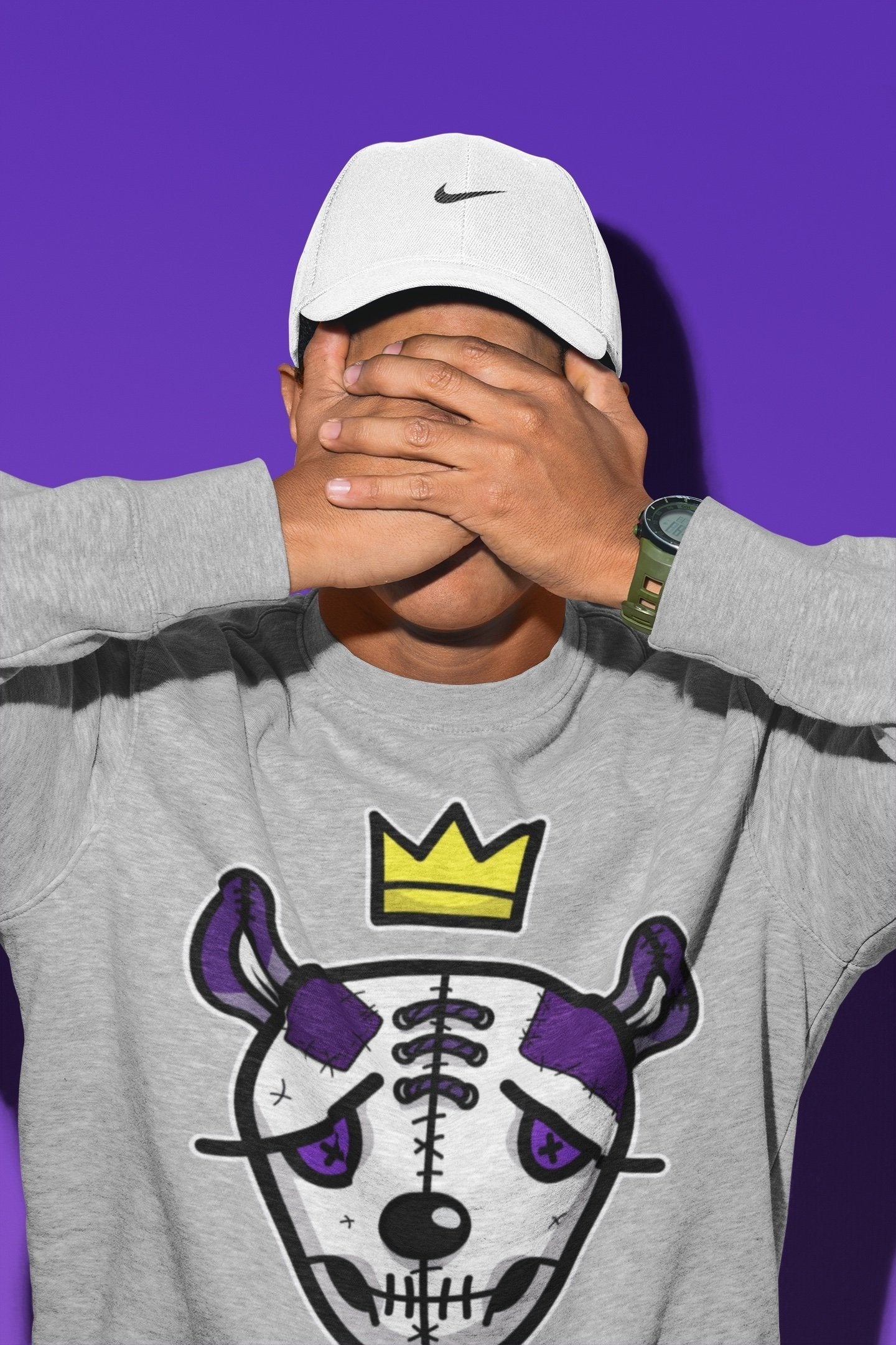 Jordan 1 WMNS Court Purple Shirt To Match Jordans Dead Dolls Face Sneaker Tees Jordan 1 WMNS Court Purple Drip Gear Zone Sneaker Matching Clothing Unisex Shirts