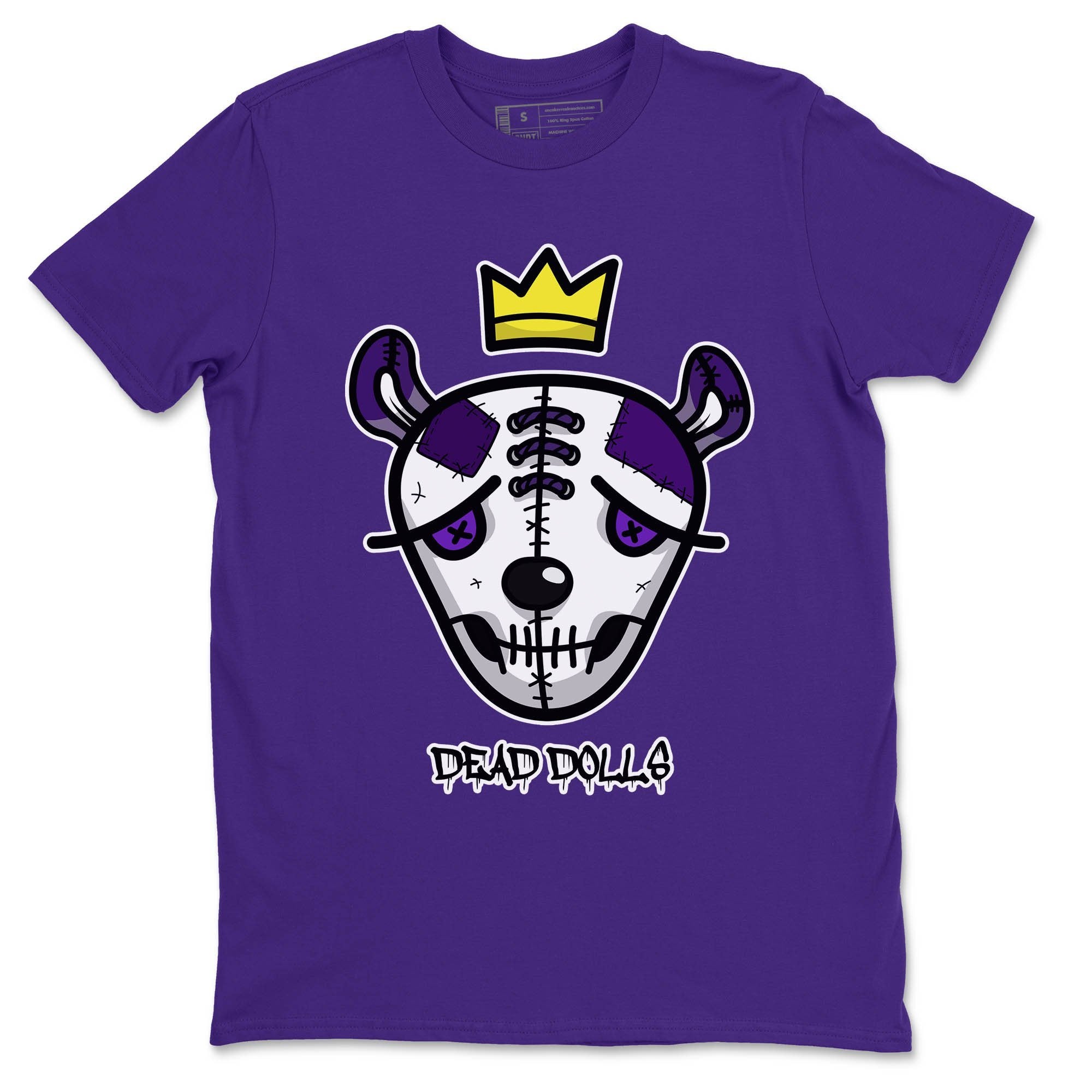 Jordan 1 WMNS Court Purple Shirt To Match Jordans Dead Dolls Face Sneaker Tees Jordan 1 WMNS Court Purple Drip Gear Zone Sneaker Matching Clothing Unisex Shirts