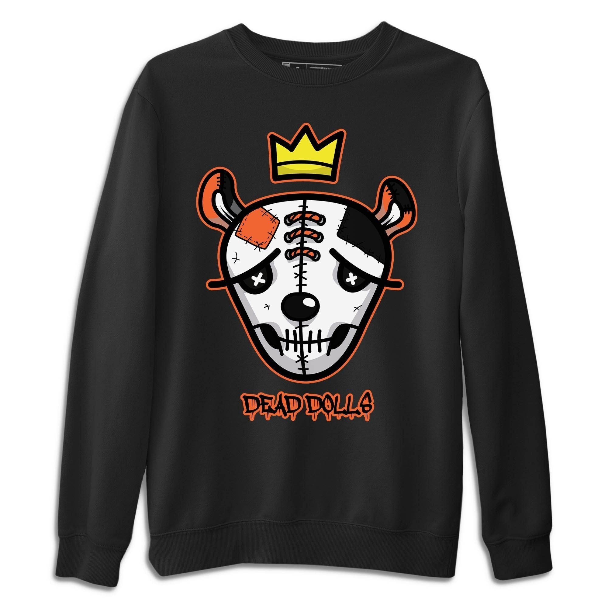 Jordan 1 Electro Orange Sneaker Matching T-Shirt Dead Dolls Face Sneaker Tees Jordan 1 Electro Orange Sneaker Release Tees Crew Neck Tees