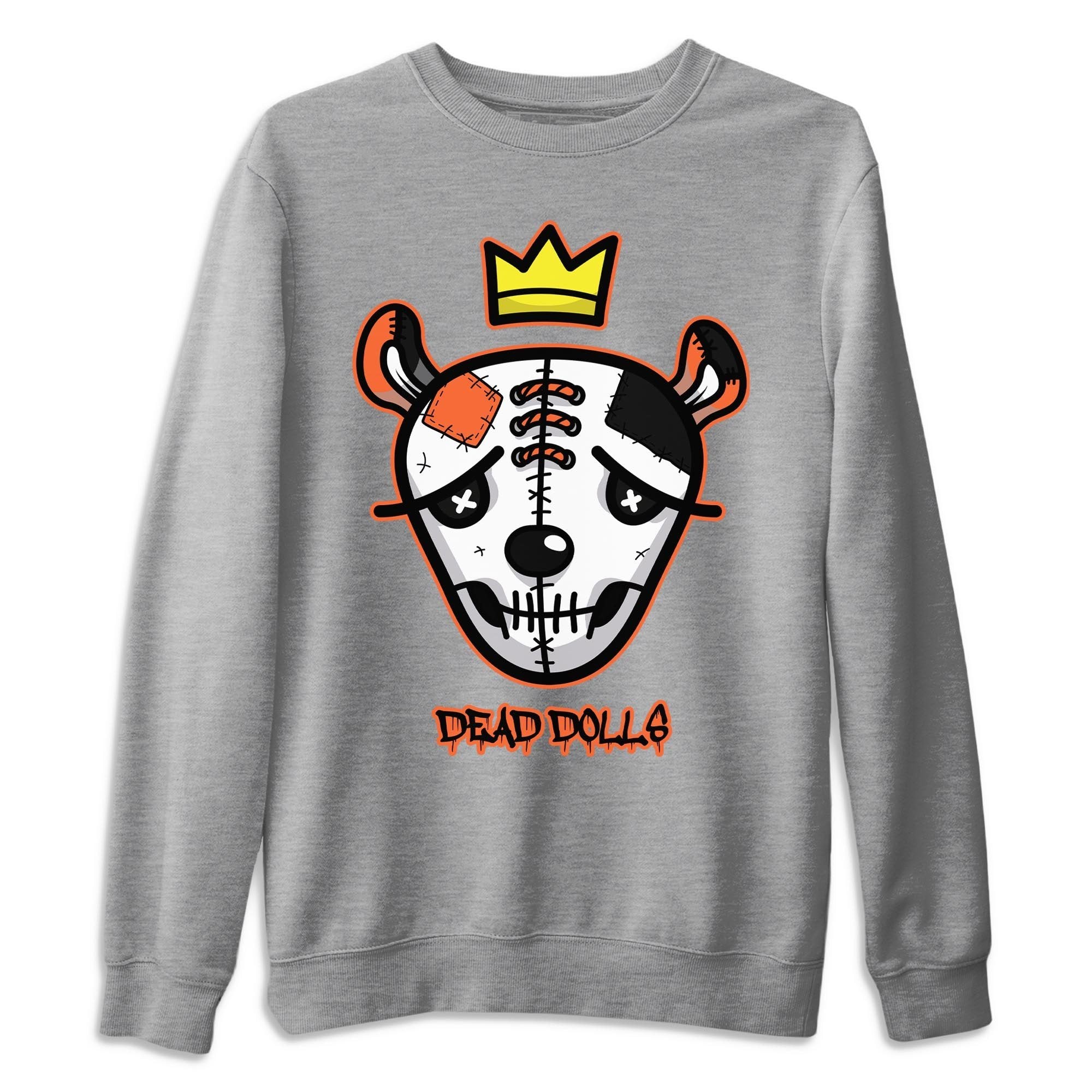 Jordan 1 Electro Orange Sneaker Matching T-Shirt Dead Dolls Face Sneaker Tees Jordan 1 Electro Orange Sneaker Release Tees Crew Neck Tees