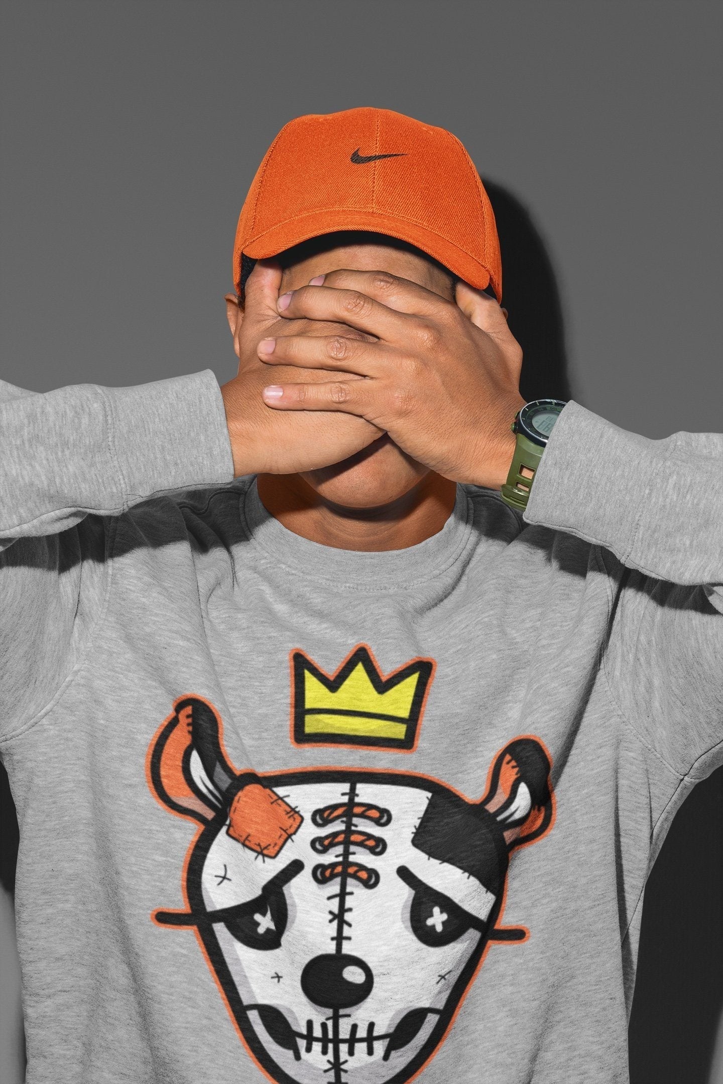 Jordan 1 Electro Orange Sneaker Matching T-Shirt Dead Dolls Face Sneaker Tees Jordan 1 Electro Orange Sneaker Release Tees Crew Neck Tees