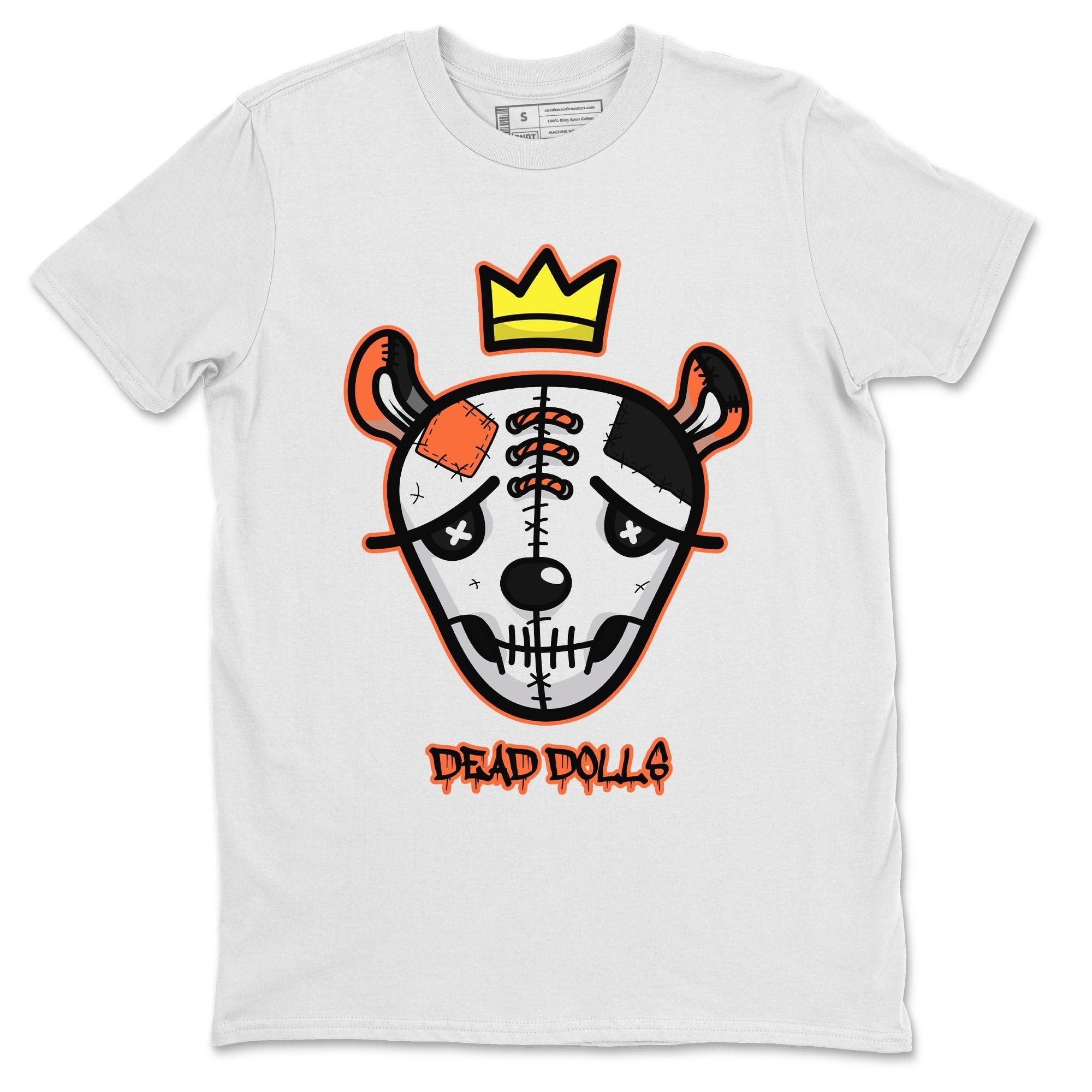 Jordan 1 Electro Orange Sneaker Matching T-Shirt Dead Dolls Face Sneaker Tees Jordan 1 Electro Orange Sneaker Release Tees Crew Neck Tees