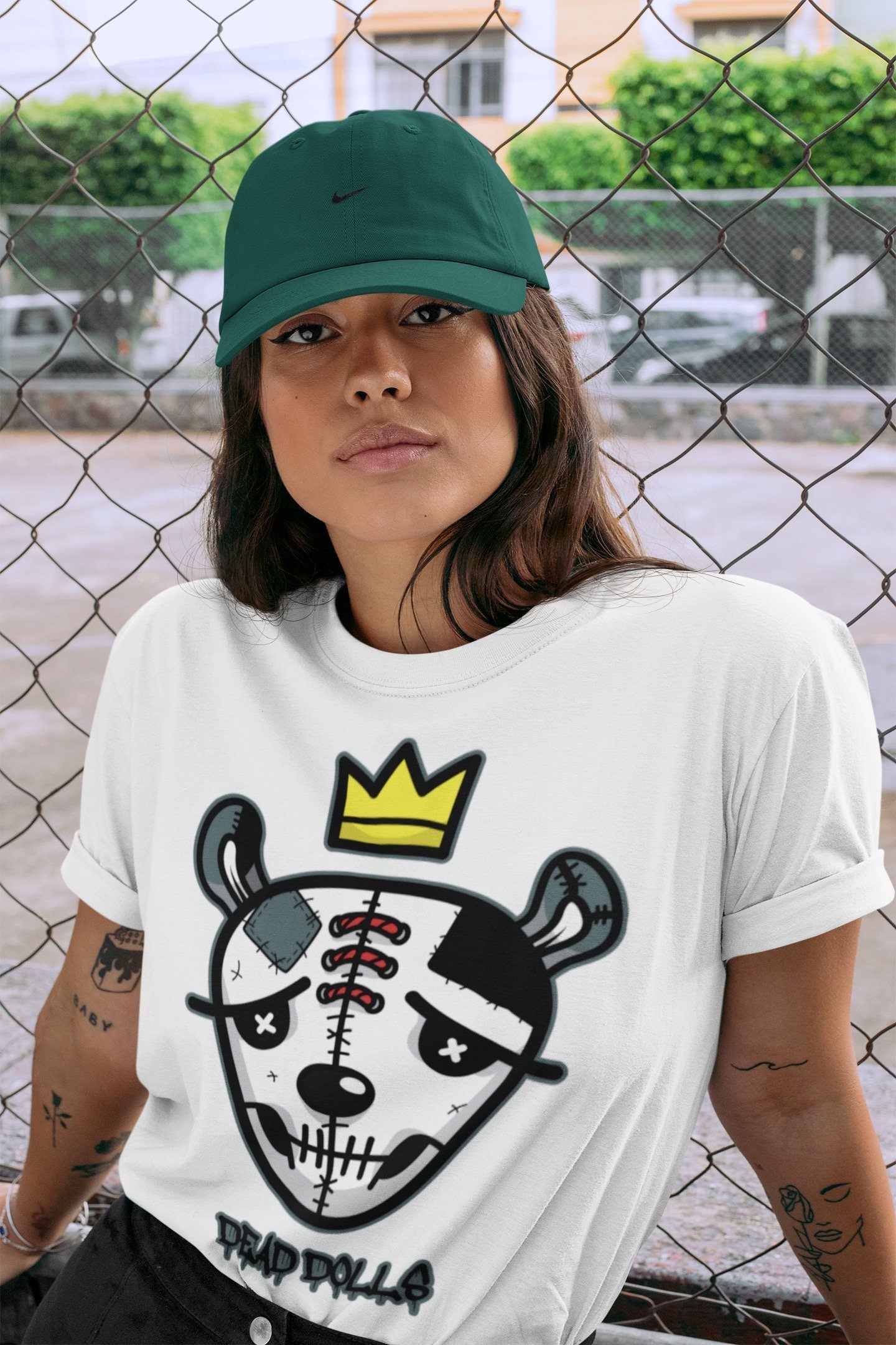 Jordan 1 Element Gore-Tex Black Grey Sneaker Matching T-Shirt Dead Dolls Face Sneaker Tees Jordan 1 Element Gore-Tex Black Grey Sneaker Release Tees Crew Neck Tees