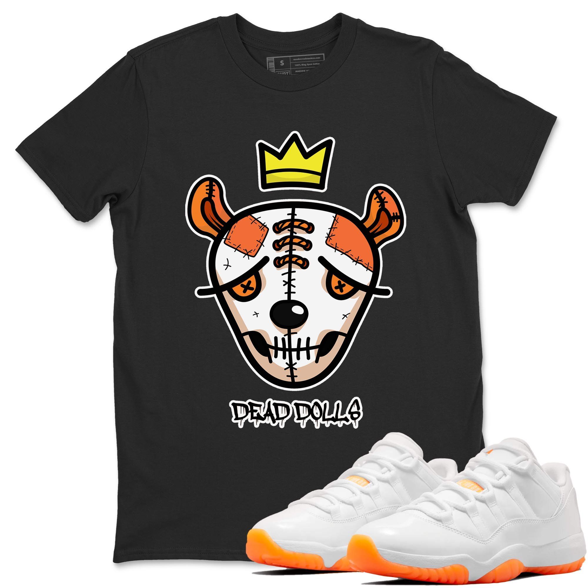 Jordan 11 Citrus Shirt To Match Jordans Dead Dolls Face Sneaker Tees Jordan 11 Citrus Drip Gear Zone Sneaker Matching Clothing Unisex Shirts