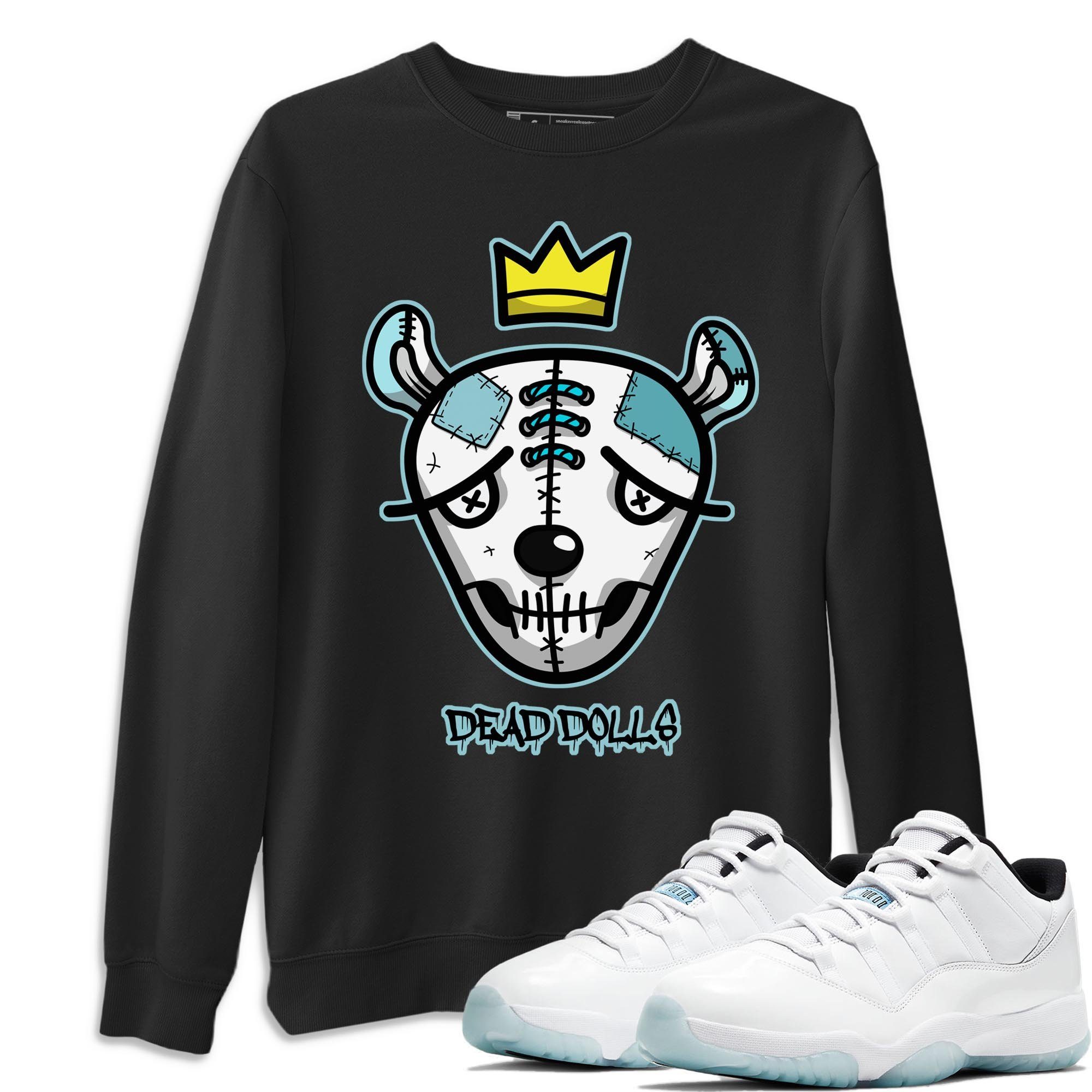 Jordan 11 Legend Blue Shirt To Match Jordans Dead Dolls Face Sneaker Tees Jordan 11 Legend Blue Drip Gear Zone Sneaker Matching Clothing Unisex Shirts