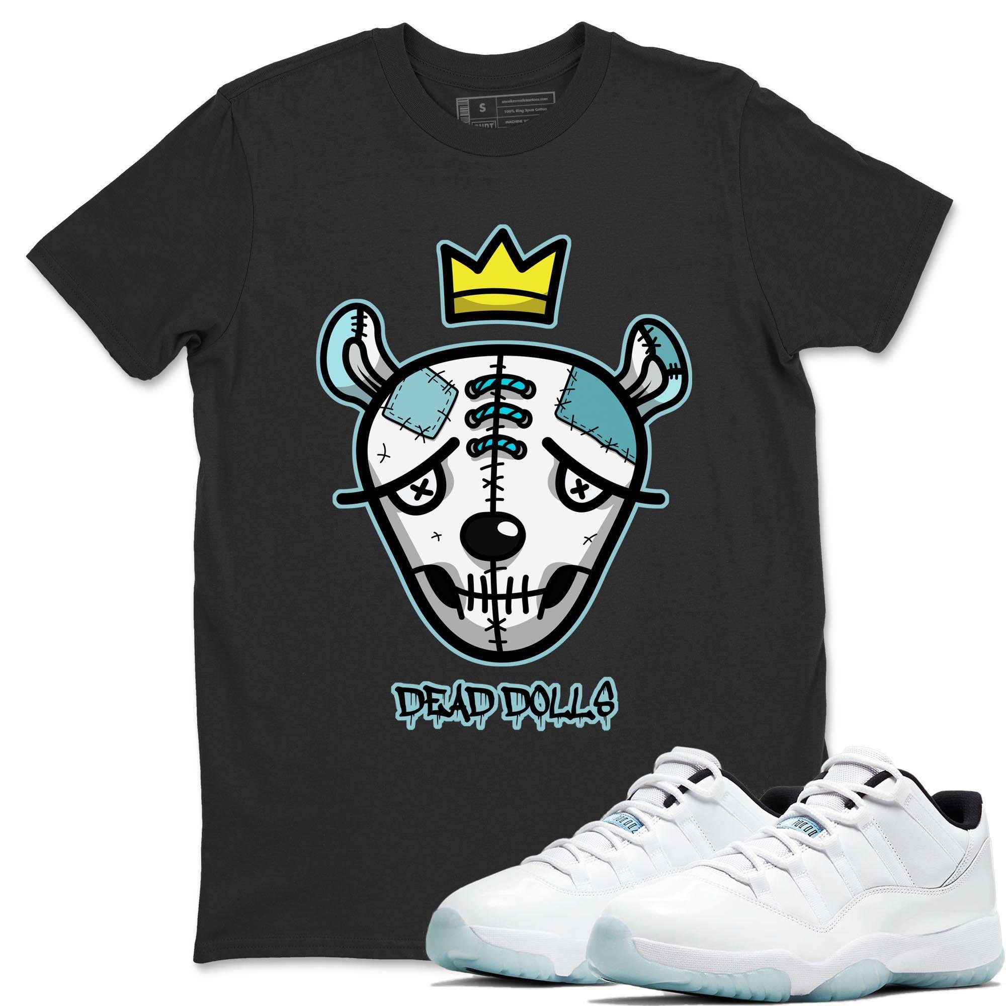 Jordan 11 Legend Blue Shirt To Match Jordans Dead Dolls Face Sneaker Tees Jordan 11 Legend Blue Drip Gear Zone Sneaker Matching Clothing Unisex Shirts
