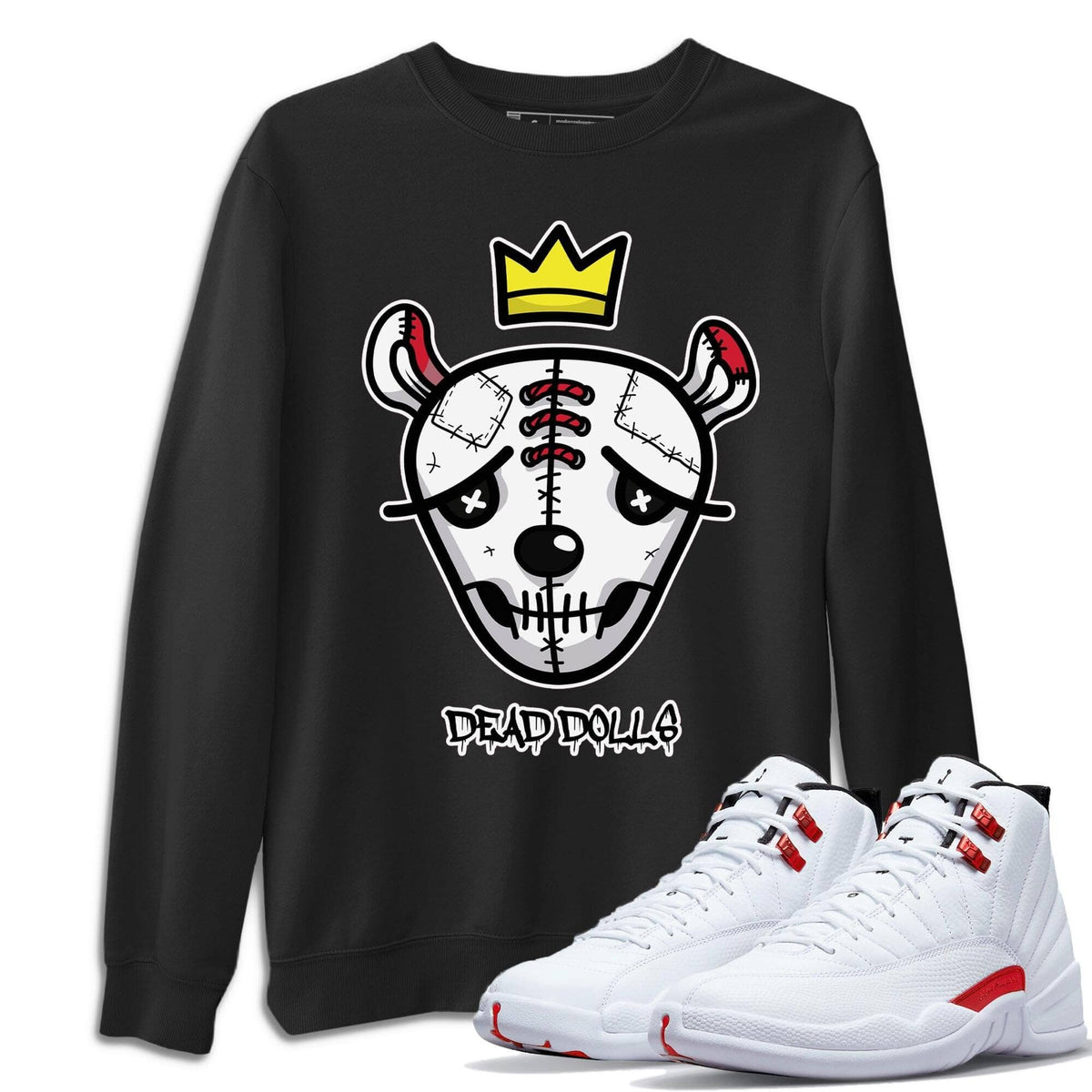Jordan 12 Twist Shirt To Match Jordans Dead Dolls Face Sneaker Tees Jordan 12 Twist Drip Gear Zone Sneaker Matching Clothing Unisex Shirts