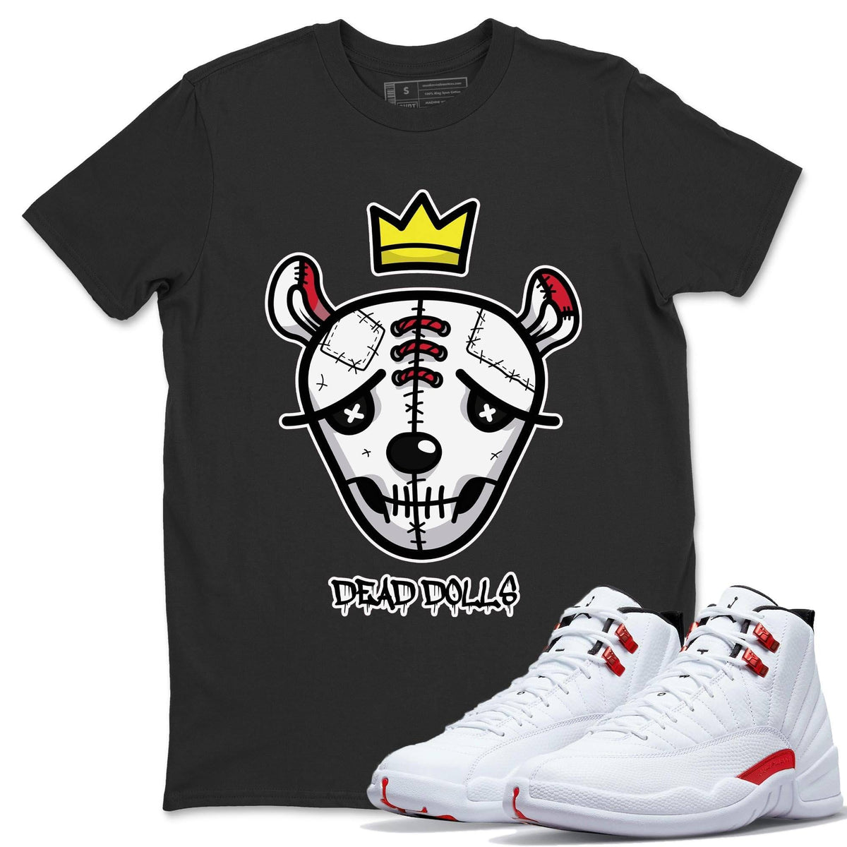 Jordan 12 Twist Shirt To Match Jordans Dead Dolls Face Sneaker Tees Jordan 12 Twist Drip Gear Zone Sneaker Matching Clothing Unisex Shirts