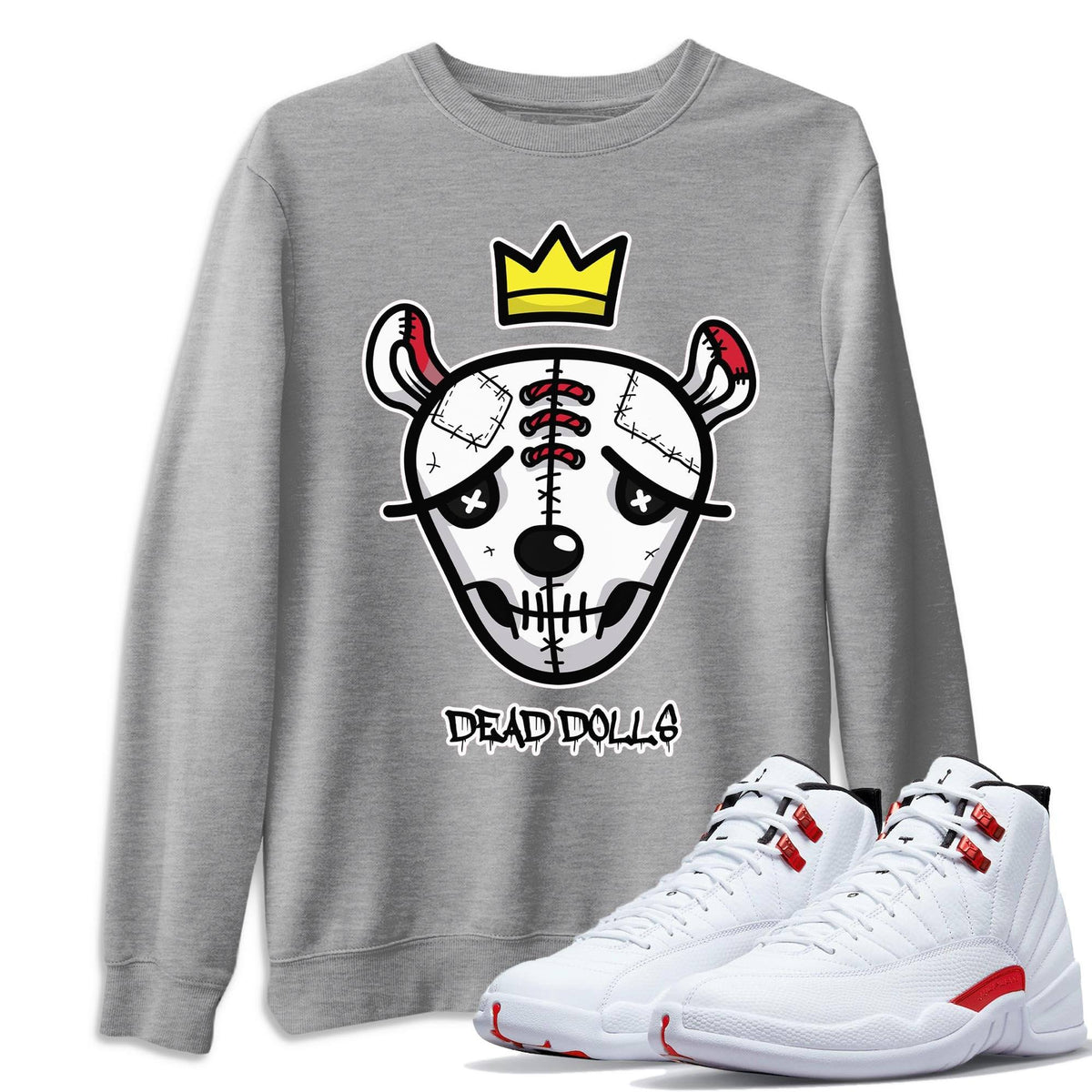 Jordan 12 Twist Shirt To Match Jordans Dead Dolls Face Sneaker Tees Jordan 12 Twist Drip Gear Zone Sneaker Matching Clothing Unisex Shirts