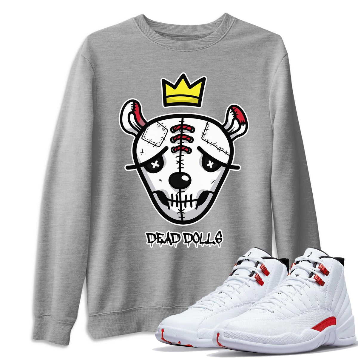 Jordan 12 Twist Shirt To Match Jordans Dead Dolls Face Sneaker Tees Jordan 12 Twist Drip Gear Zone Sneaker Matching Clothing Unisex Shirts