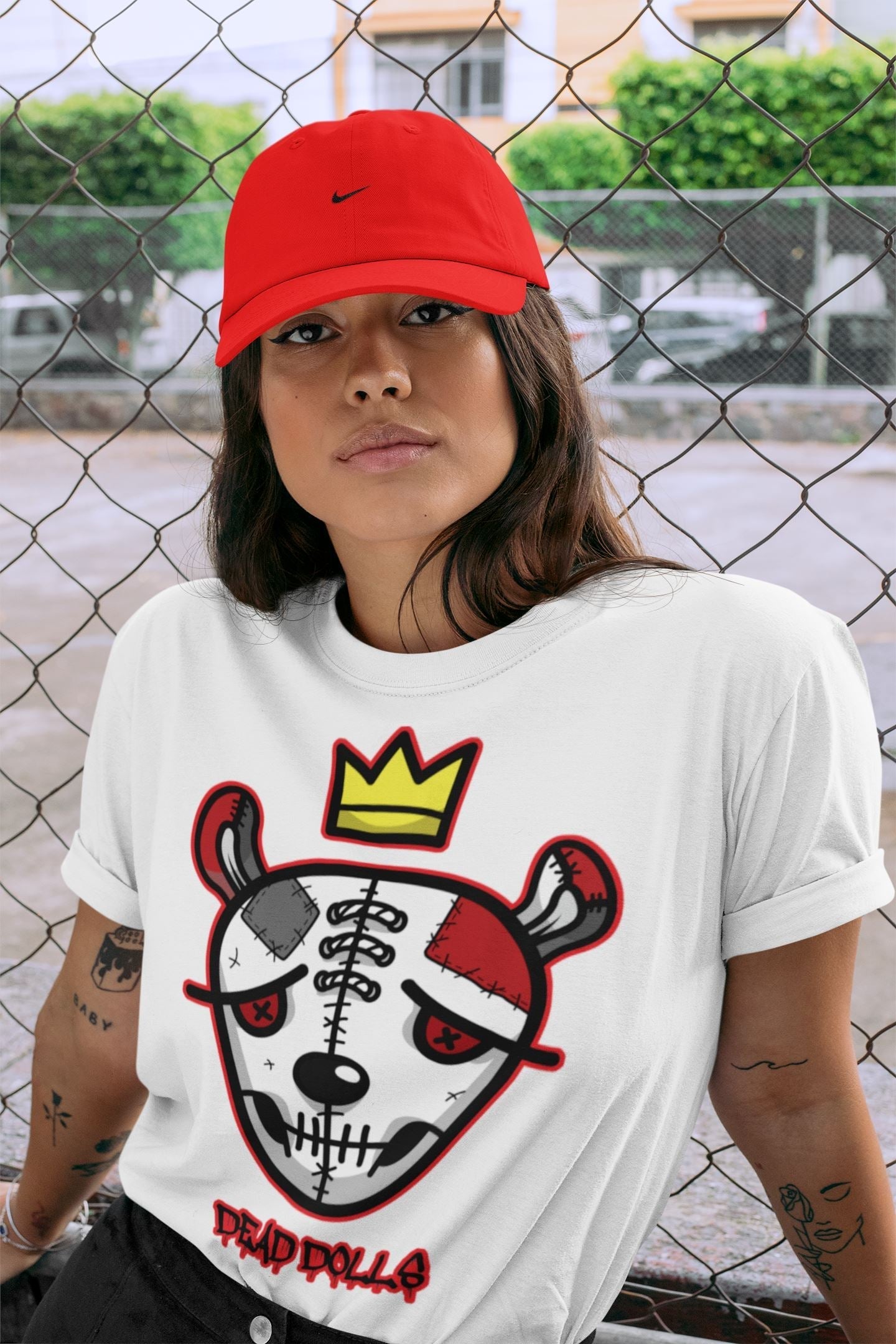 Jordan 13 Red Flint Shirt To Match Jordans Dead Dolls Face Sneaker Tees Jordan 13 Red Flint Drip Gear Zone Sneaker Matching Clothing Unisex Shirts