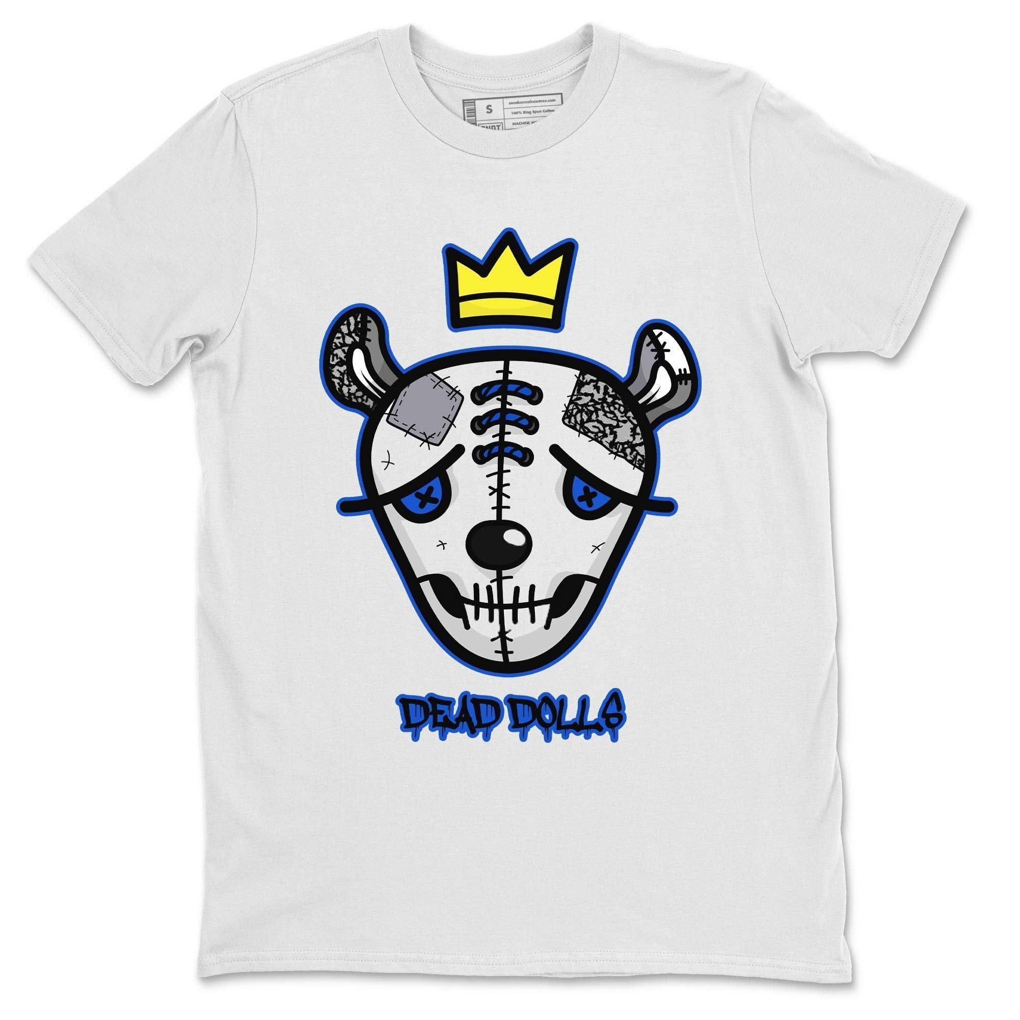 Jordan 3 Racer Blue Shirt To Match Jordans Dead Dolls Face Sneaker Tees Jordan 3 Racer Blue Drip Gear Zone Sneaker Matching Clothing Unisex Shirts