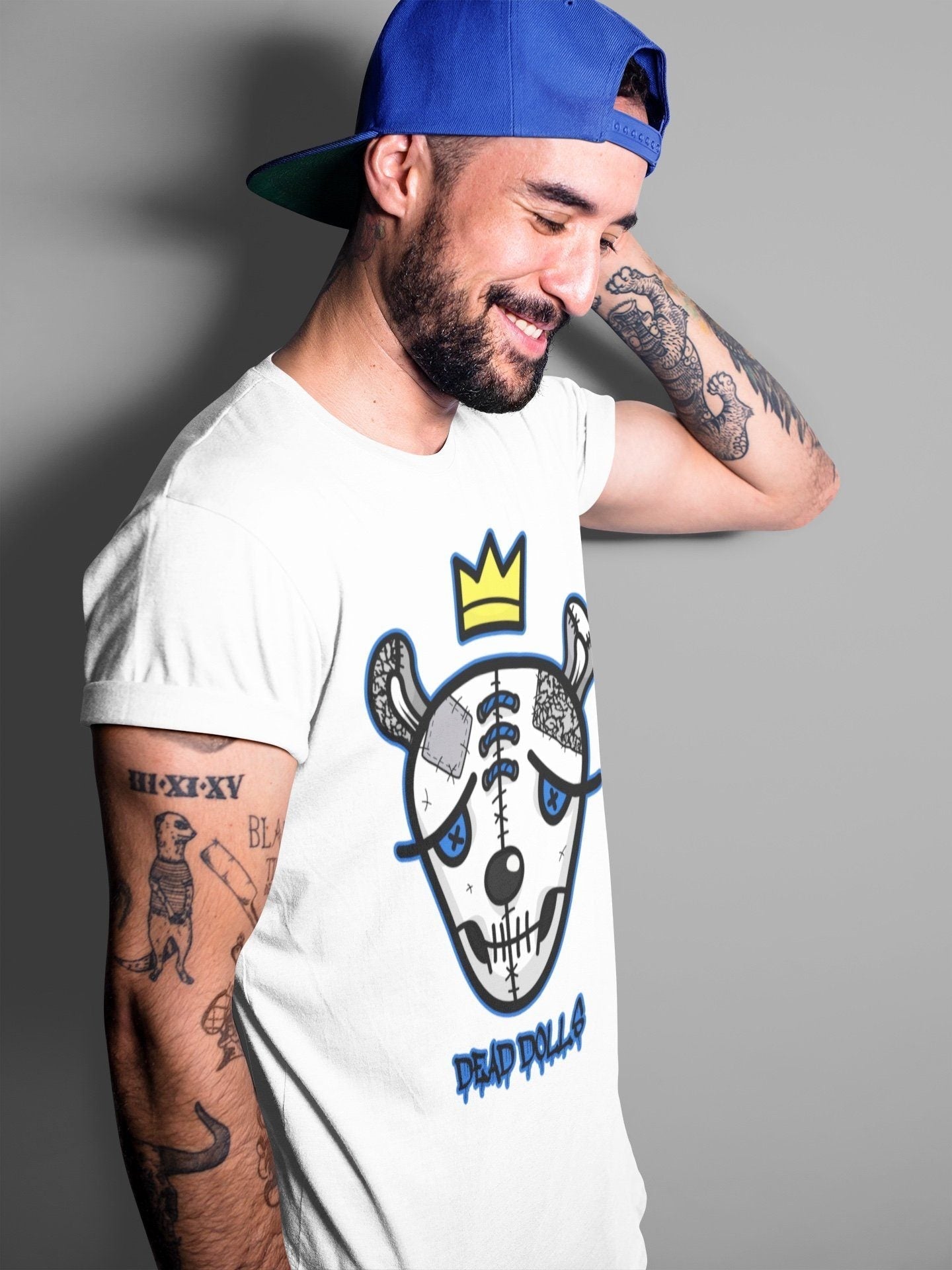 Jordan 3 Racer Blue Shirt To Match Jordans Dead Dolls Face Sneaker Tees Jordan 3 Racer Blue Drip Gear Zone Sneaker Matching Clothing Unisex Shirts