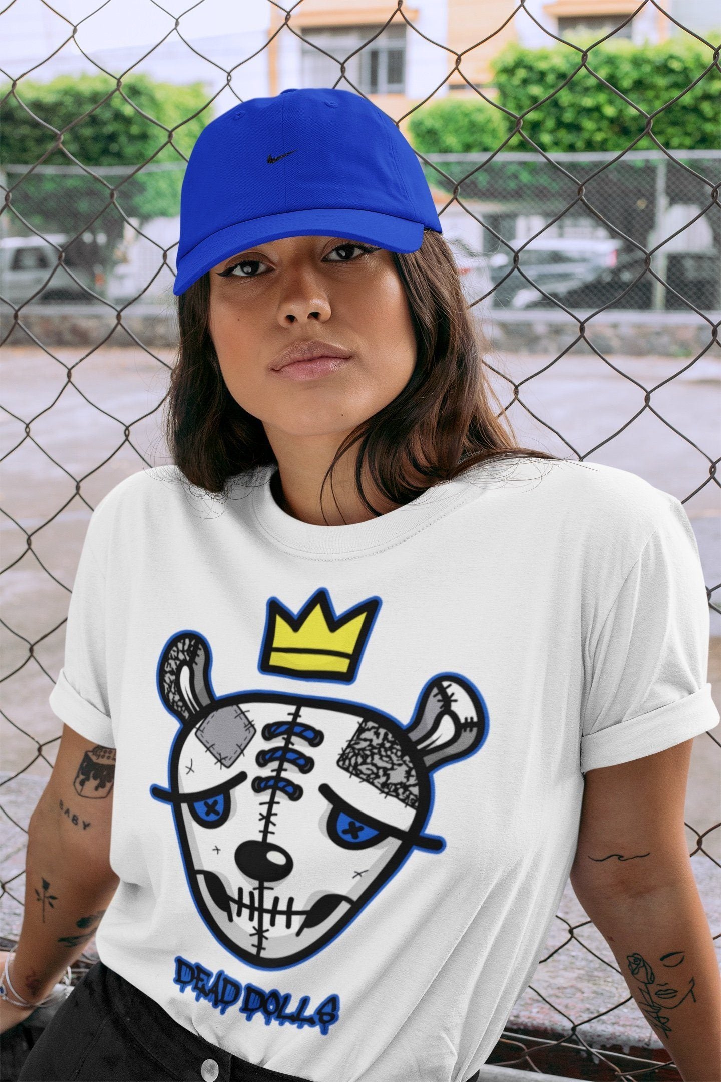 Jordan 3 Racer Blue Shirt To Match Jordans Dead Dolls Face Sneaker Tees Jordan 3 Racer Blue Drip Gear Zone Sneaker Matching Clothing Unisex Shirts