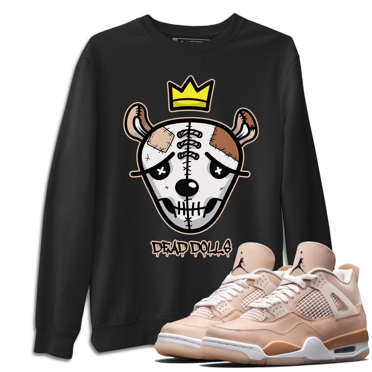Jordan 4 Shimmer Shirt To Match Jordans Dead Dolls Face Sneaker Tees Jordan 4 Shimmer Drip Gear Zone Sneaker Matching Clothing Unisex Shirts
