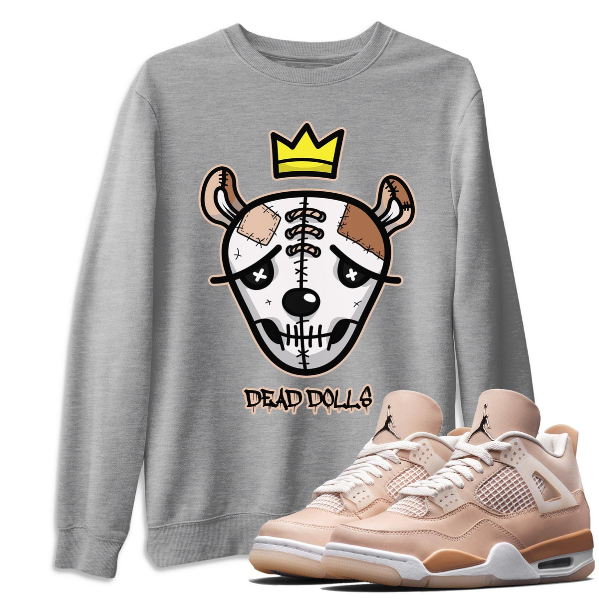 Jordan 4 Shimmer Shirt To Match Jordans Dead Dolls Face Sneaker Tees Jordan 4 Shimmer Drip Gear Zone Sneaker Matching Clothing Unisex Shirts
