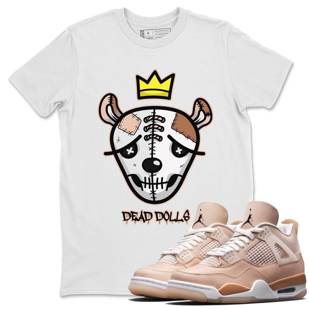 Jordan 4 Shimmer Shirt To Match Jordans Dead Dolls Face Sneaker Tees Jordan 4 Shimmer Drip Gear Zone Sneaker Matching Clothing Unisex Shirts