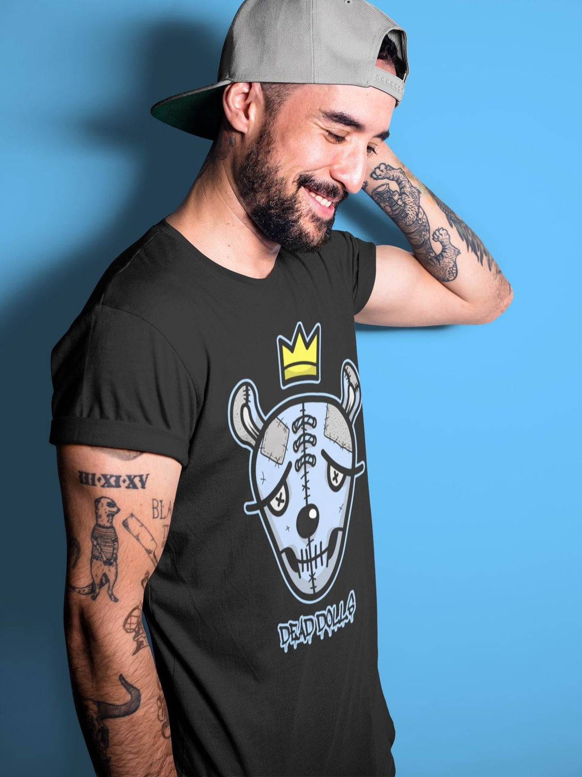 Jordan 4 University Blue Shirt To Match Jordans Dead Dolls Face Sneaker Tees Jordan 4 University Blue Drip Gear Zone Sneaker Matching Clothing Unisex Shirts