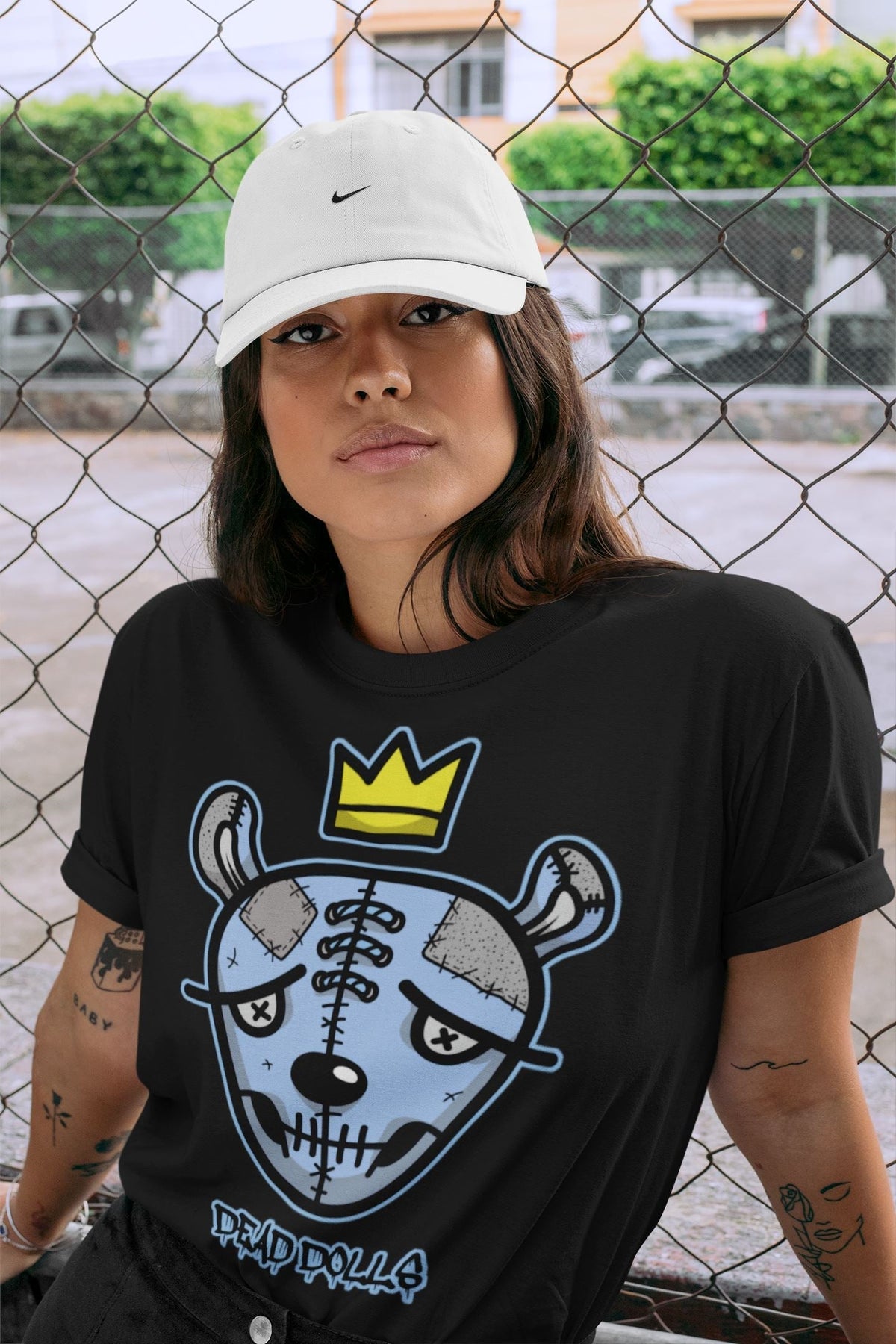 Jordan 4 University Blue Shirt To Match Jordans Dead Dolls Face Sneaker Tees Jordan 4 University Blue Drip Gear Zone Sneaker Matching Clothing Unisex Shirts