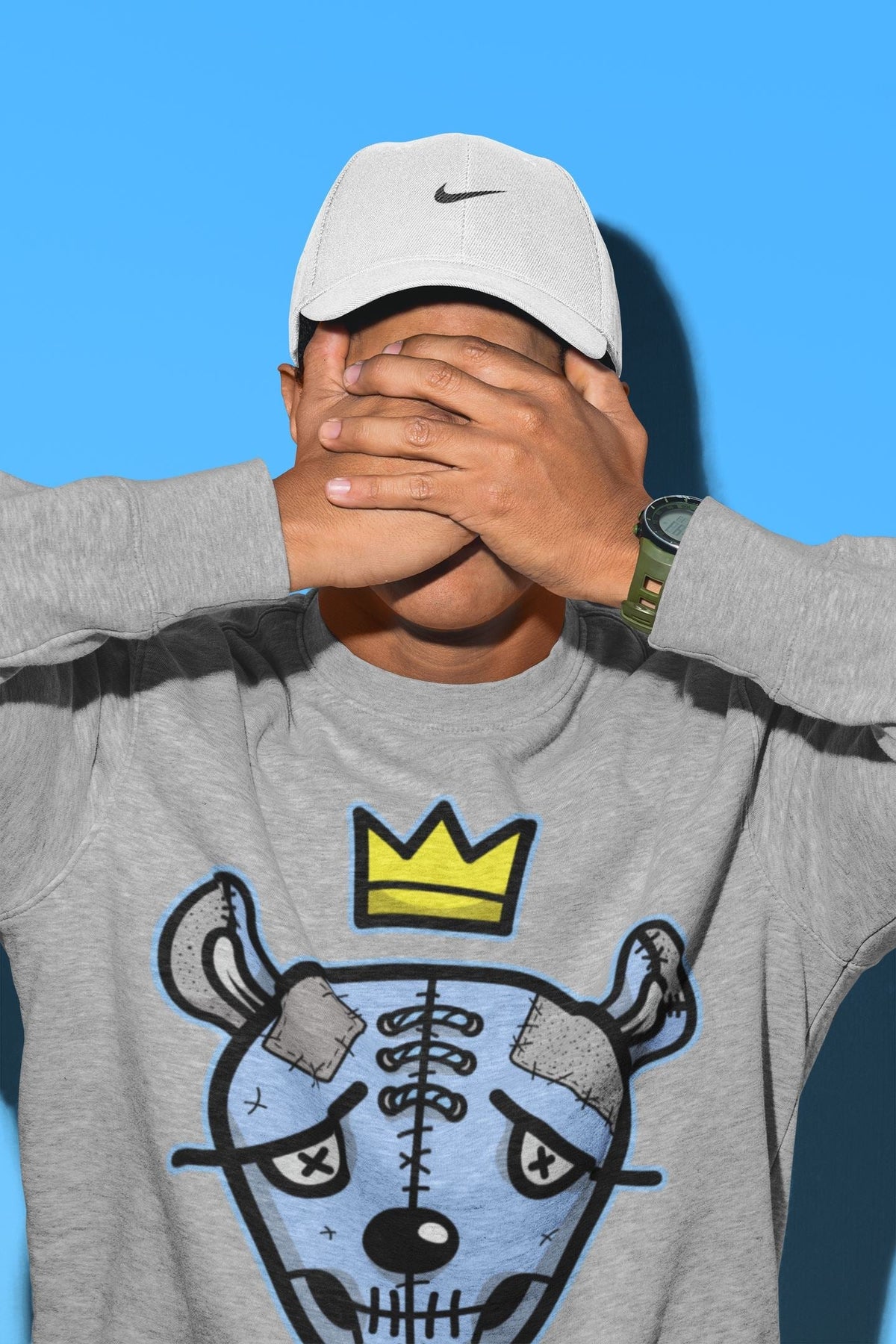 Jordan 4 University Blue Shirt To Match Jordans Dead Dolls Face Sneaker Tees Jordan 4 University Blue Drip Gear Zone Sneaker Matching Clothing Unisex Shirts