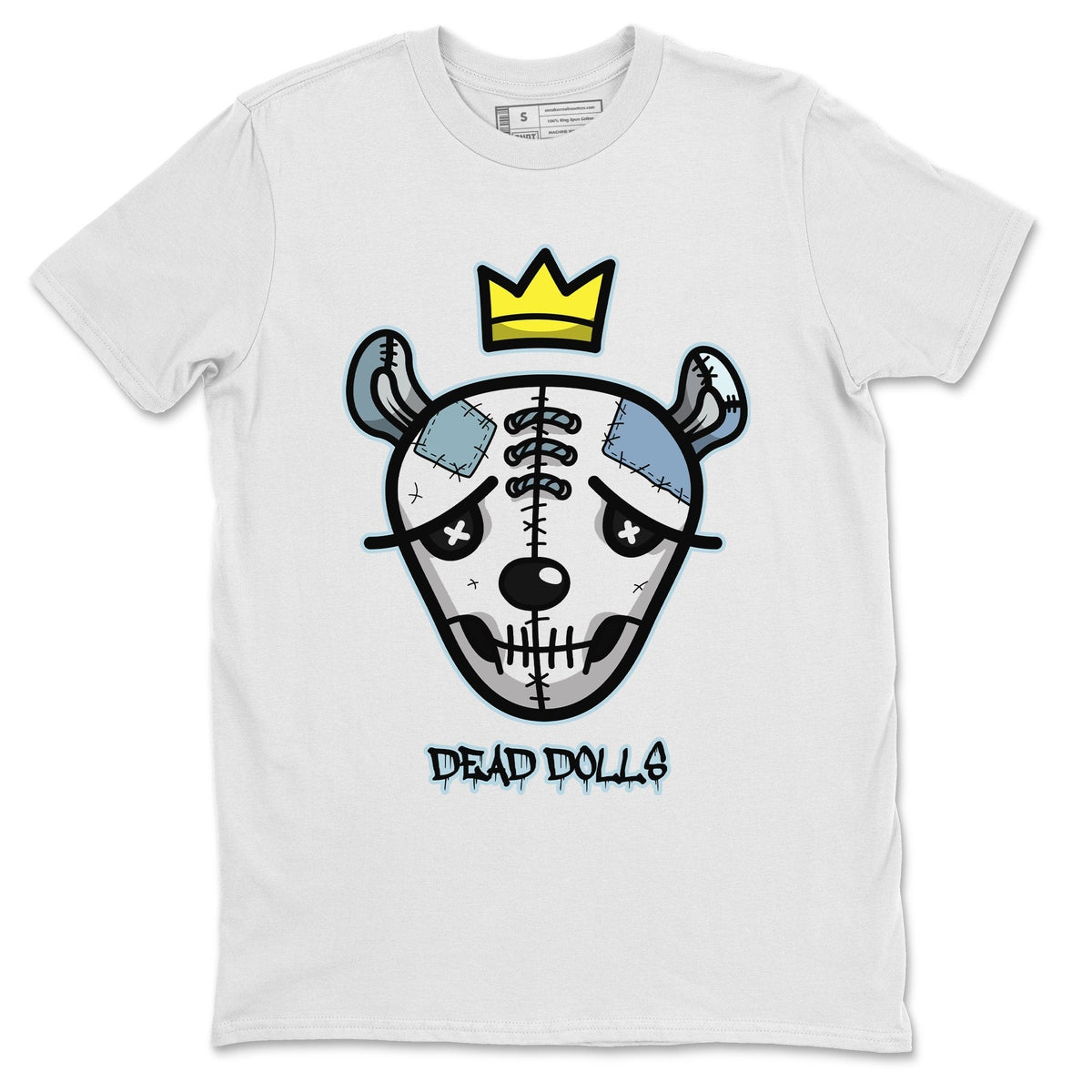 Jordan 5 Blue Bird Shirt To Match Jordans Dead Dolls Face Sneaker Tees Jordan 5 Blue Bird Drip Gear Zone Sneaker Matching Clothing Unisex Shirts