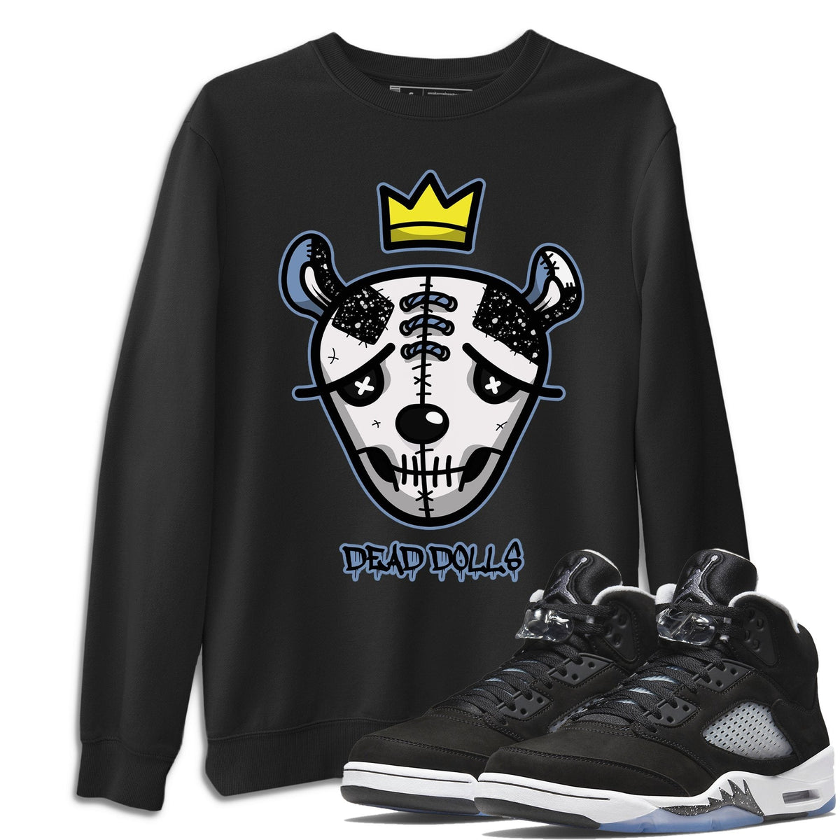 Jordan 5 Moonlight Shirt To Match Jordans Dead Dolls Face Sneaker Tees Jordan 5 Moonlight Drip Gear Zone Sneaker Matching Clothing Unisex Shirts