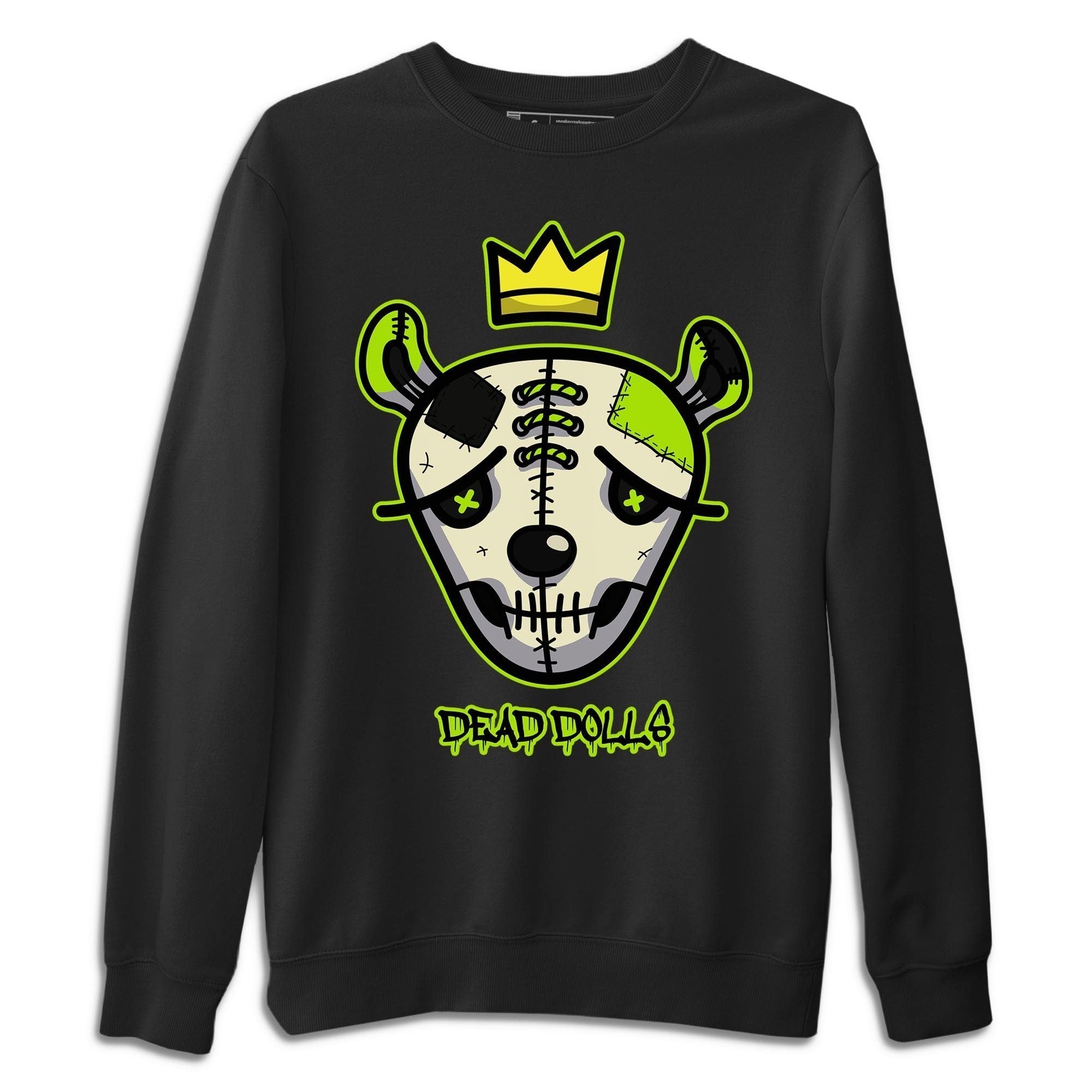 Jordan 6 Electric Green Shirt To Match Jordans Dead Dolls Face Sneaker Tees Jordan 6 Electric Green Drip Gear Zone Sneaker Matching Clothing Unisex Shirts