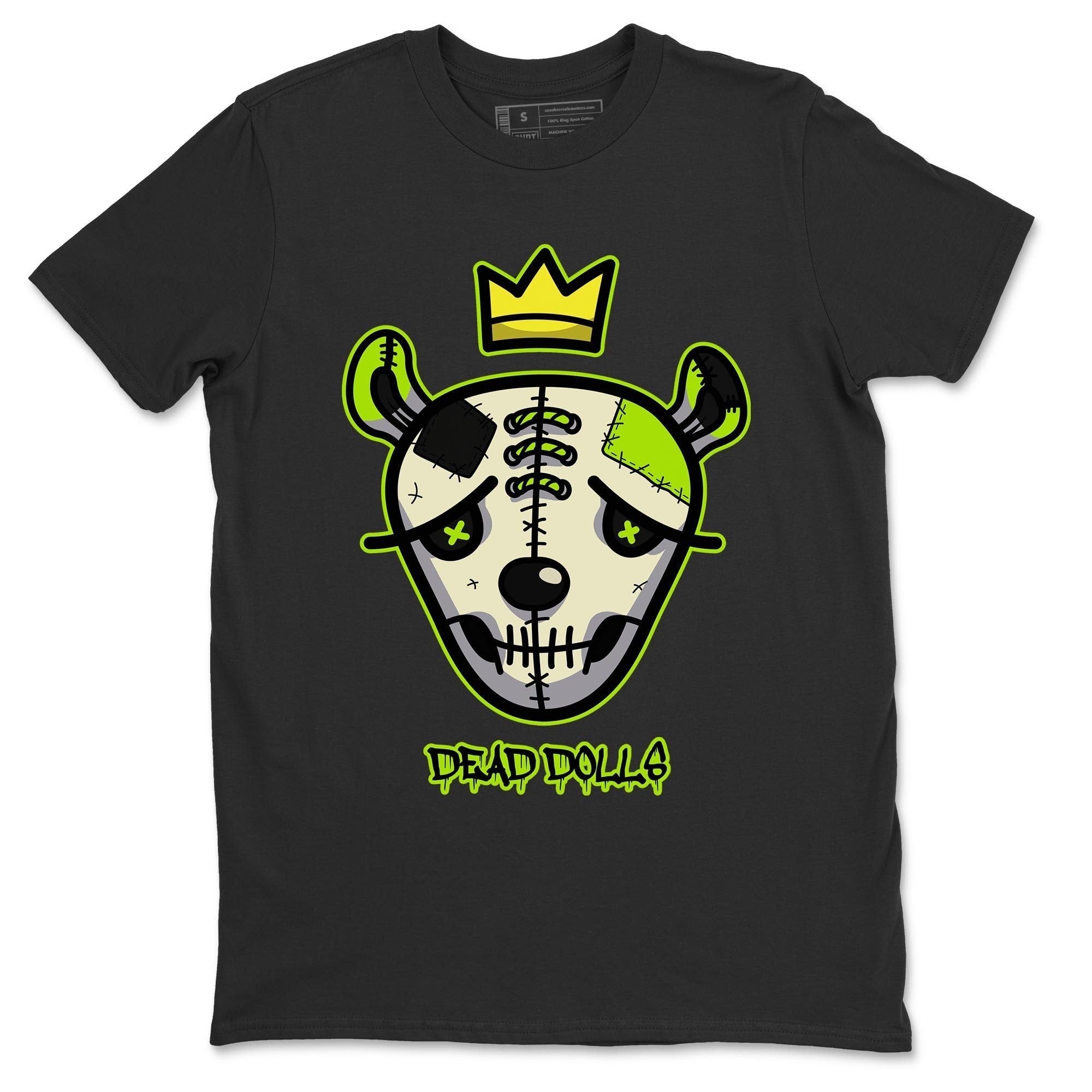 Jordan 6 Electric Green Shirt To Match Jordans Dead Dolls Face Sneaker Tees Jordan 6 Electric Green Drip Gear Zone Sneaker Matching Clothing Unisex Shirts