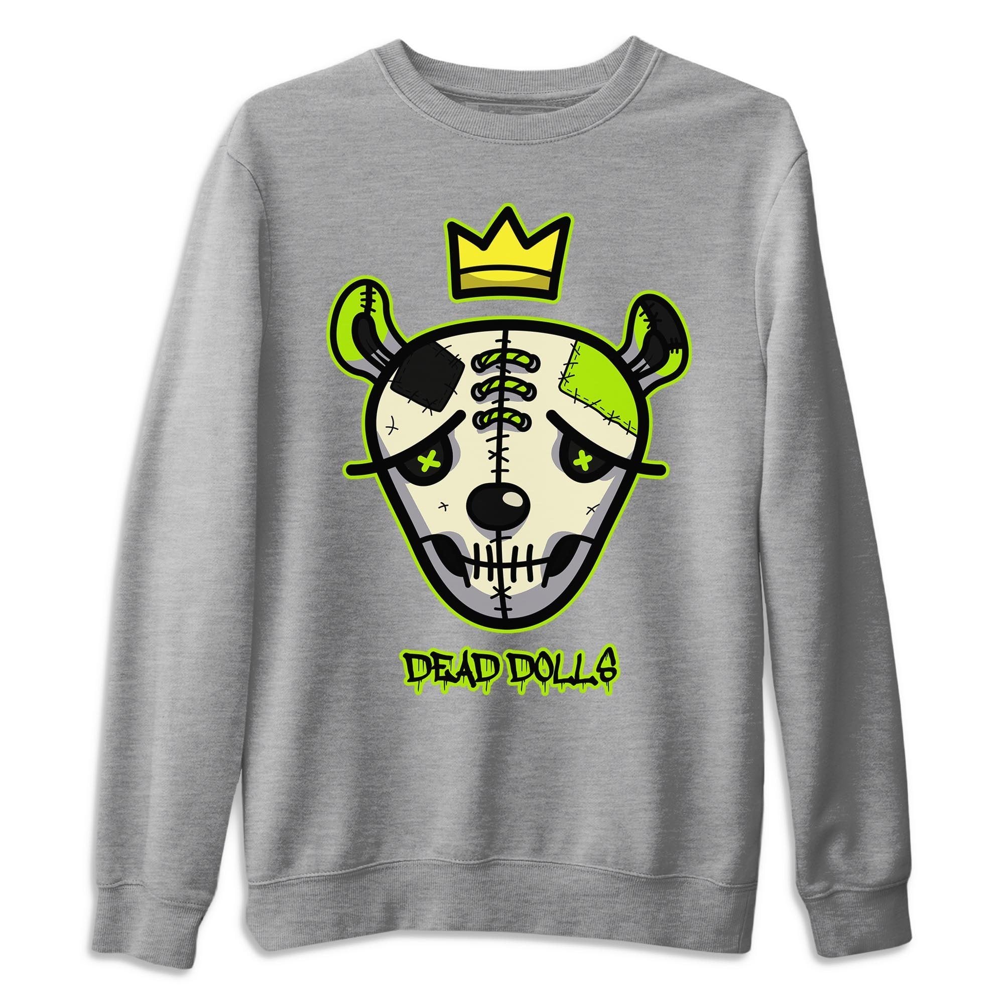 Jordan 6 Electric Green Shirt To Match Jordans Dead Dolls Face Sneaker Tees Jordan 6 Electric Green Drip Gear Zone Sneaker Matching Clothing Unisex Shirts