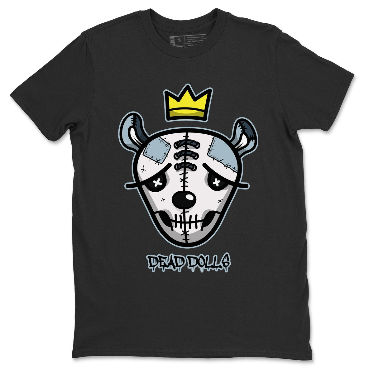 Dunk championship Grey Sneaker Match Tees Dead Dolls Face Sneaker Tees Dunk championship Grey Jordan to match sneaker T-Shirt Crew Neck Shirts