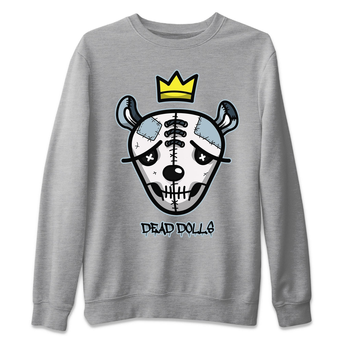 Dunk championship Grey Sneaker Match Tees Dead Dolls Face Sneaker Tees Dunk championship Grey Jordan to match sneaker T-Shirt Crew Neck Shirts