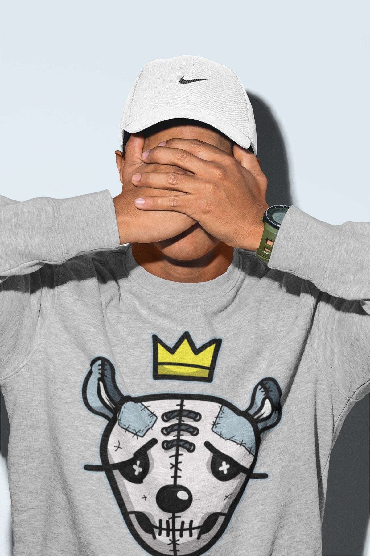 Dunk championship Grey Sneaker Match Tees Dead Dolls Face Sneaker Tees Dunk championship Grey Jordan to match sneaker T-Shirt Crew Neck Shirts