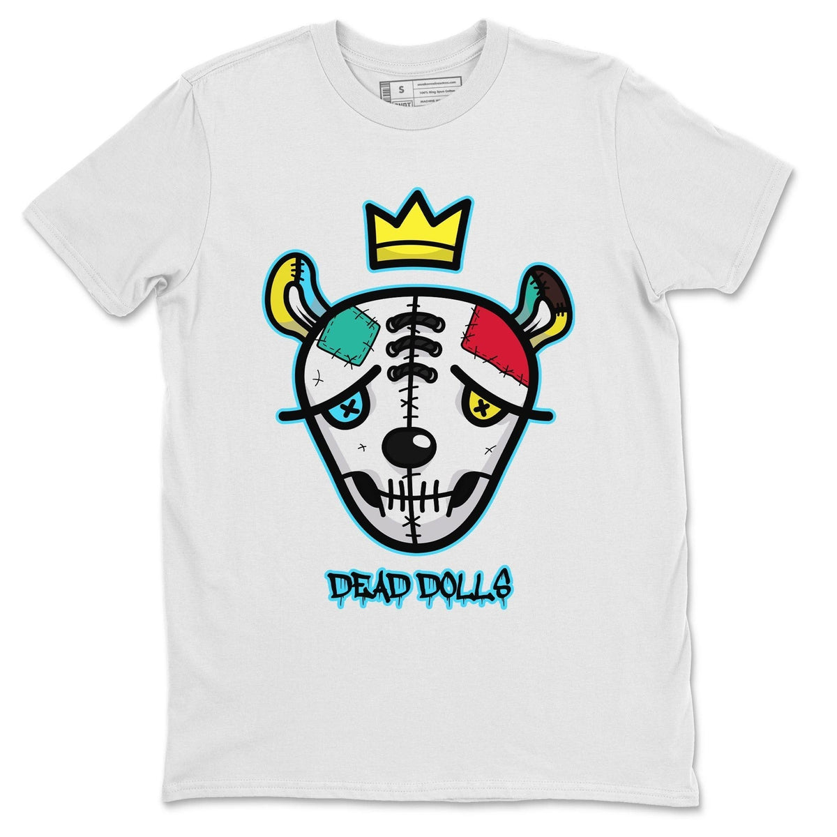 Dunk Free 99 White Sneaker Match Tees Dead Dolls Face Sneaker Tees Dunk Free 99 White Jordan to match sneaker T-Shirt Crew Neck Shirts
