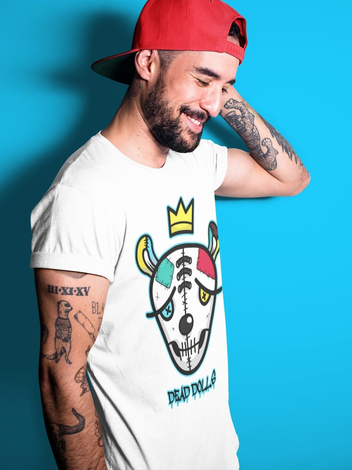 Dunk Free 99 White Sneaker Match Tees Dead Dolls Face Sneaker Tees Dunk Free 99 White Jordan to match sneaker T-Shirt Crew Neck Shirts