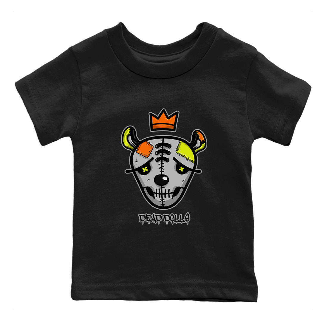 Nike Dunk Halloween shirt to match jordans Dead Dolls Face sneaker tees Nike Dunk Mid Halloween Drip Gear Zone Sneaker Matching Clothing Brand Baby Toddler Black 2 T-Shirt