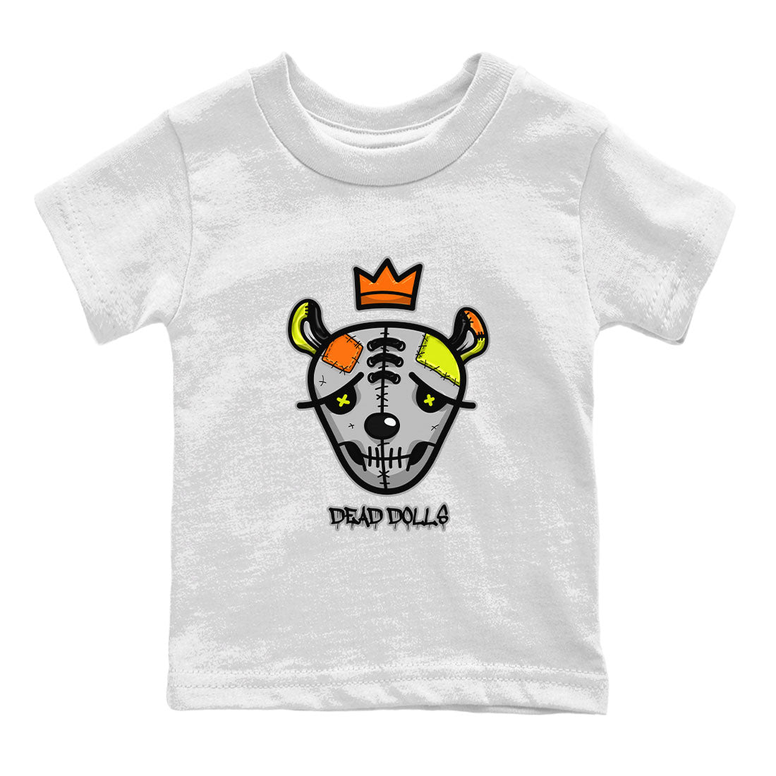 Nike Dunk Halloween shirt to match jordans Dead Dolls Face sneaker tees Nike Dunk Mid Halloween Drip Gear Zone Sneaker Matching Clothing Brand Baby Toddler White 2 T-Shirt